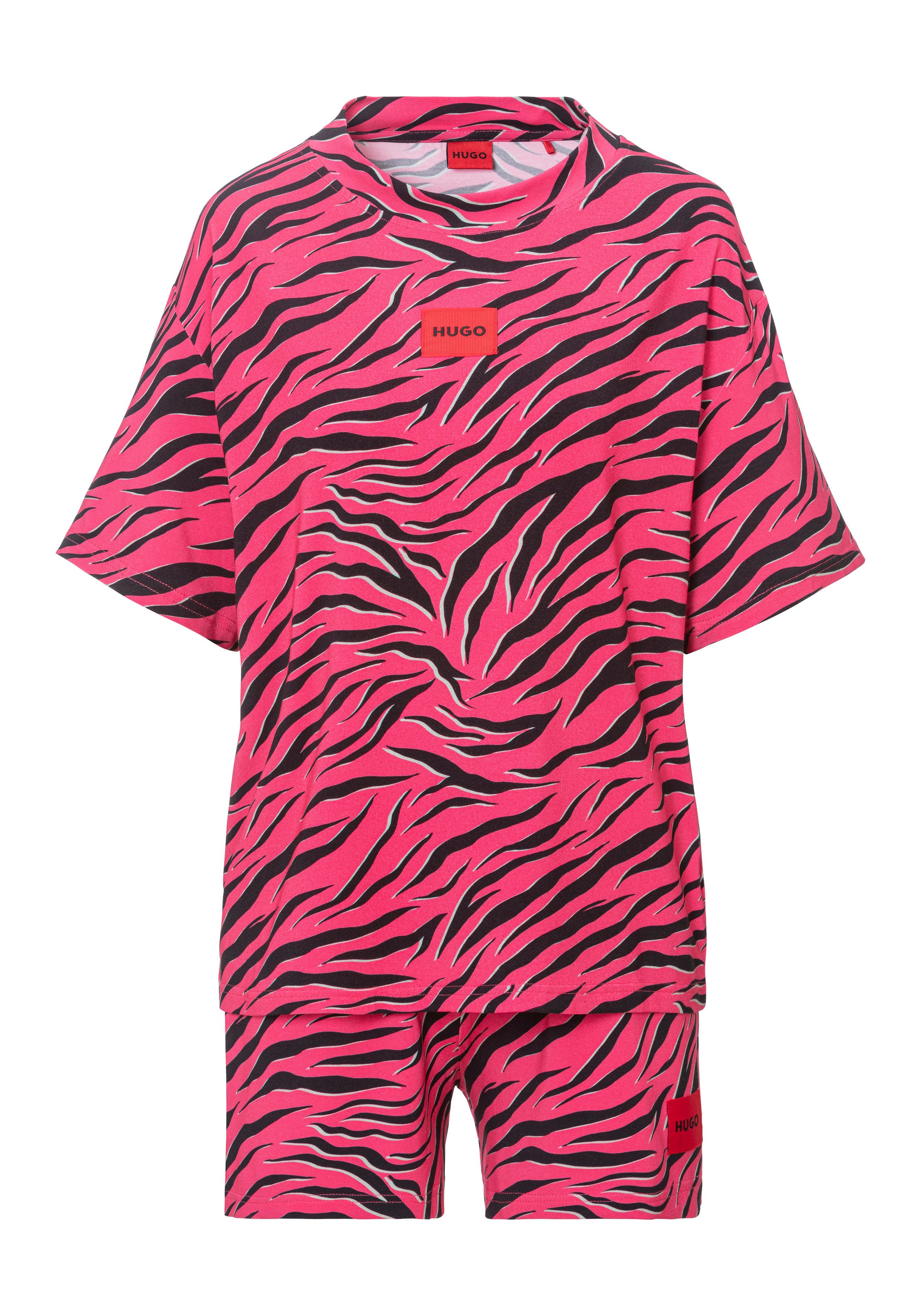 HUGO Pyjama (Set, 2 tlg) mit Tiger-Print