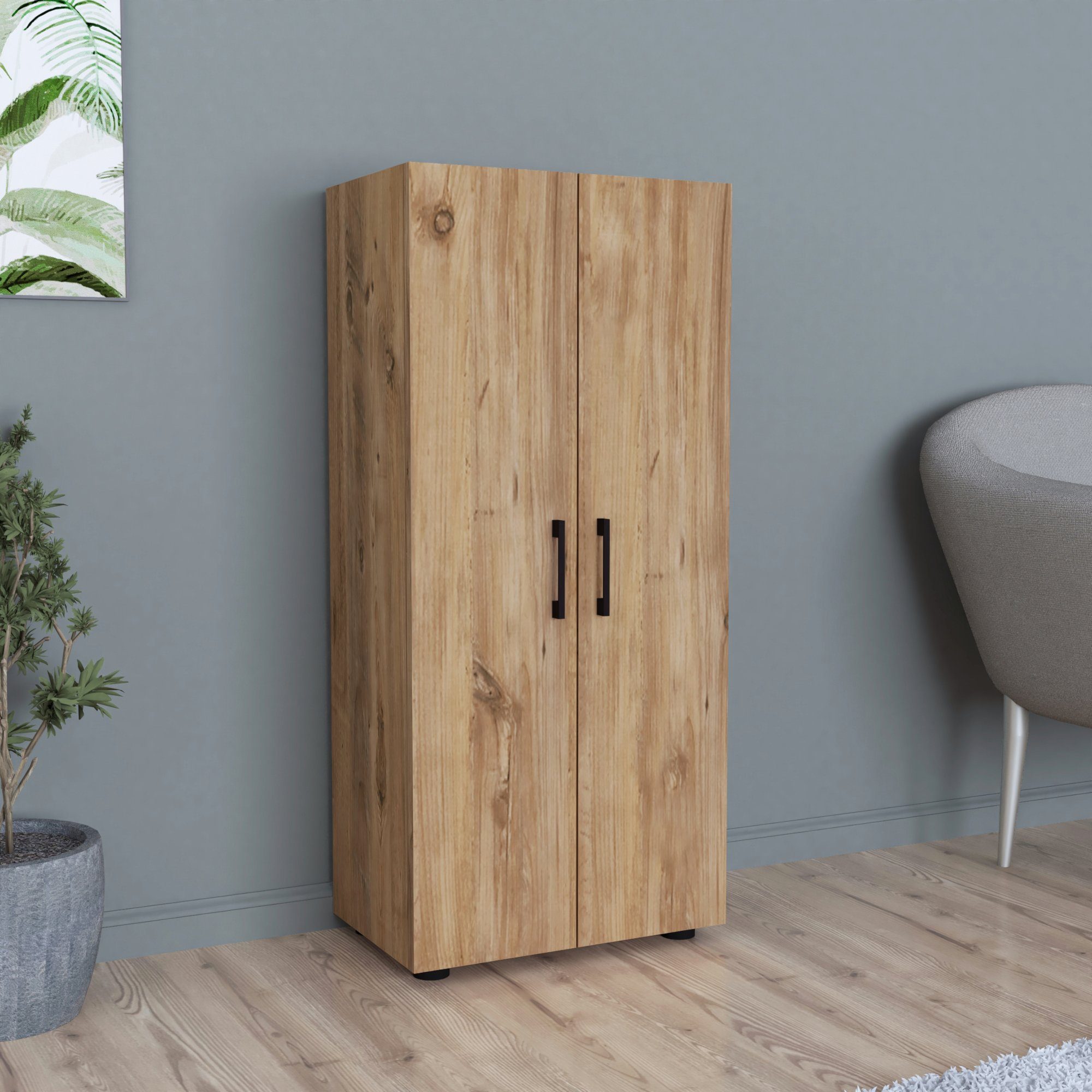 en.casa Beistellschrank »Åsnes« Allzweckschrank 108x49x32cm mit 3 Ablagen E günstig online kaufen