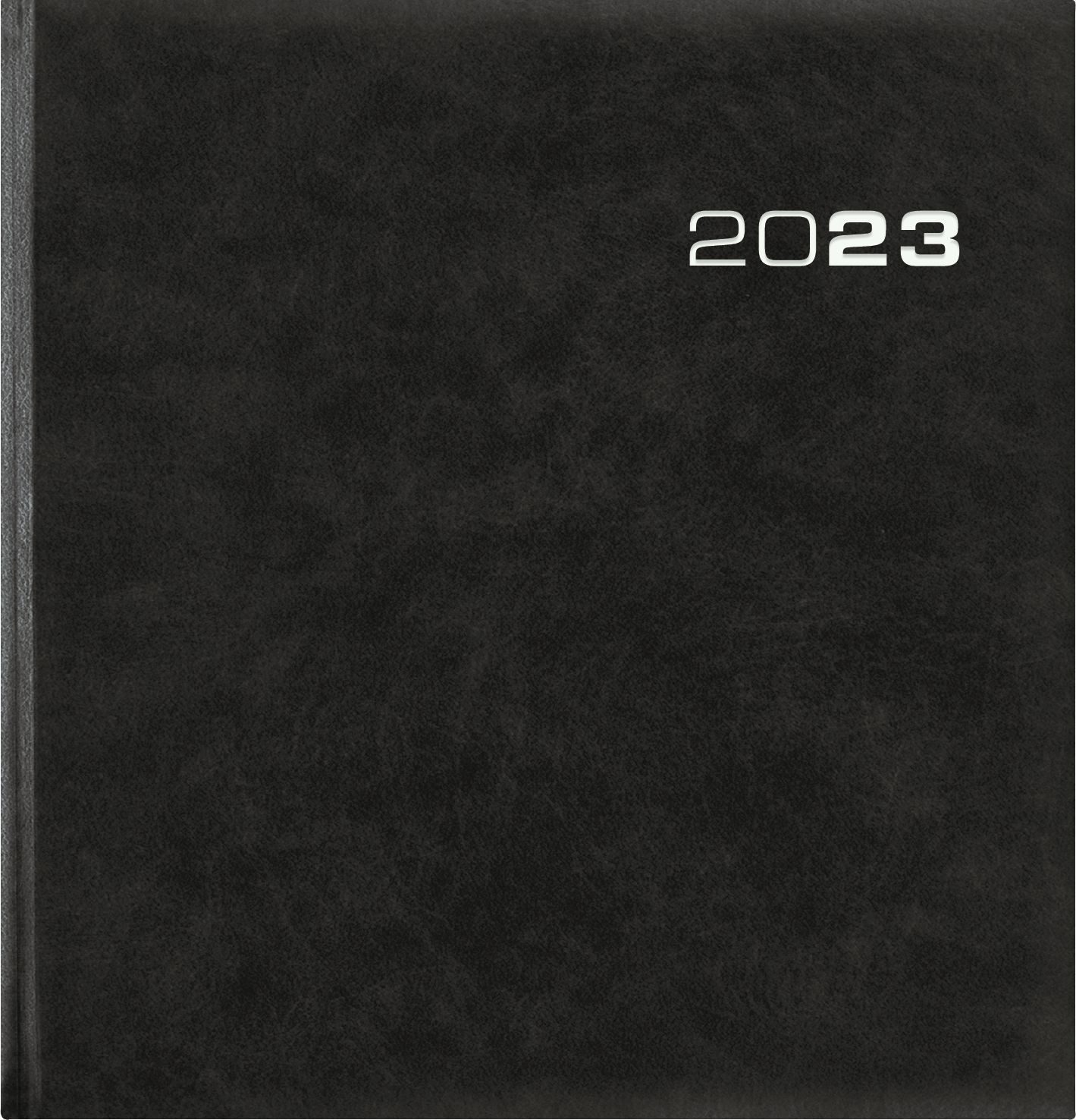 ZETTLER Taschenkalender Buchkalender 786 - 1 Woche / 2 Seiten, 21 x 21 cm, schwarz