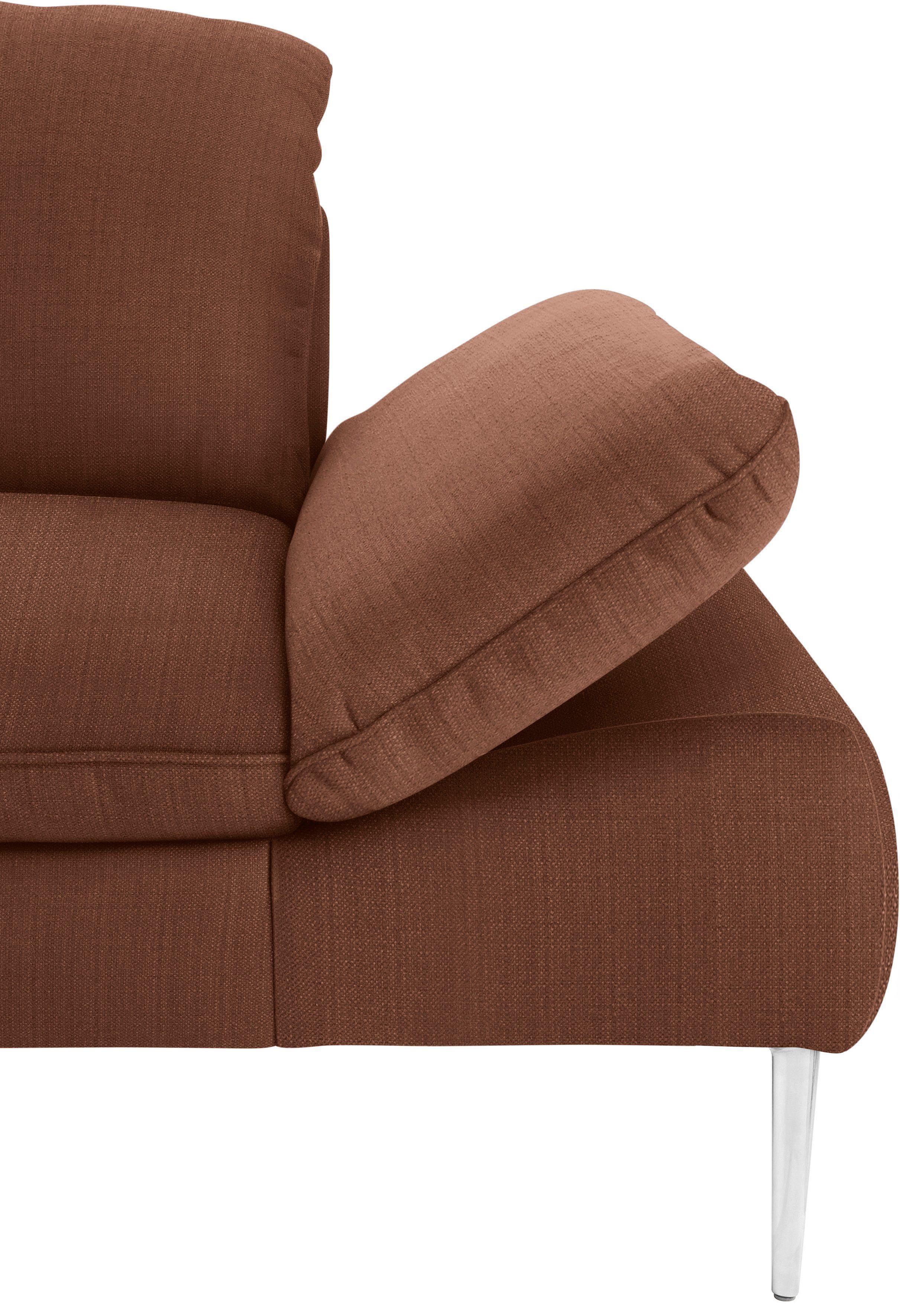 Füße Sitztiefenverstellung, 2,5-Sitzer glänzend, Breite cm Chrom enjoy&MORE, 232 W.SCHILLIG mit
