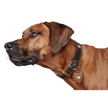 Hunter Tierbedarf Hunde-Halsband Halsband Tara dunkelbraun/cognac