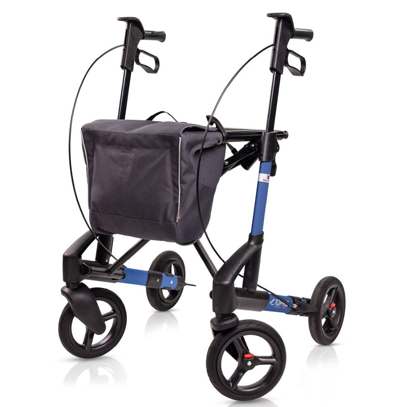 Topro Rollator Troja 5G Black Series, 7 Jahre Garantie, Modell 2025