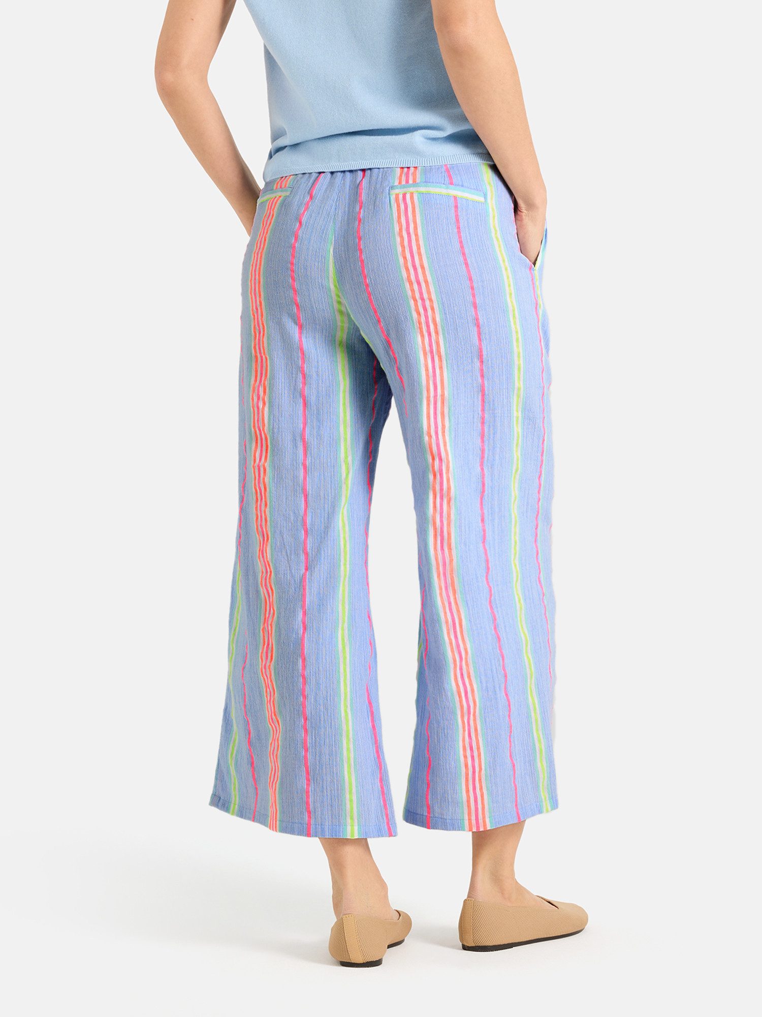 Lieblingsstück Schlupfhose LS-71 mit Bindeband, Steifen-Dessin
