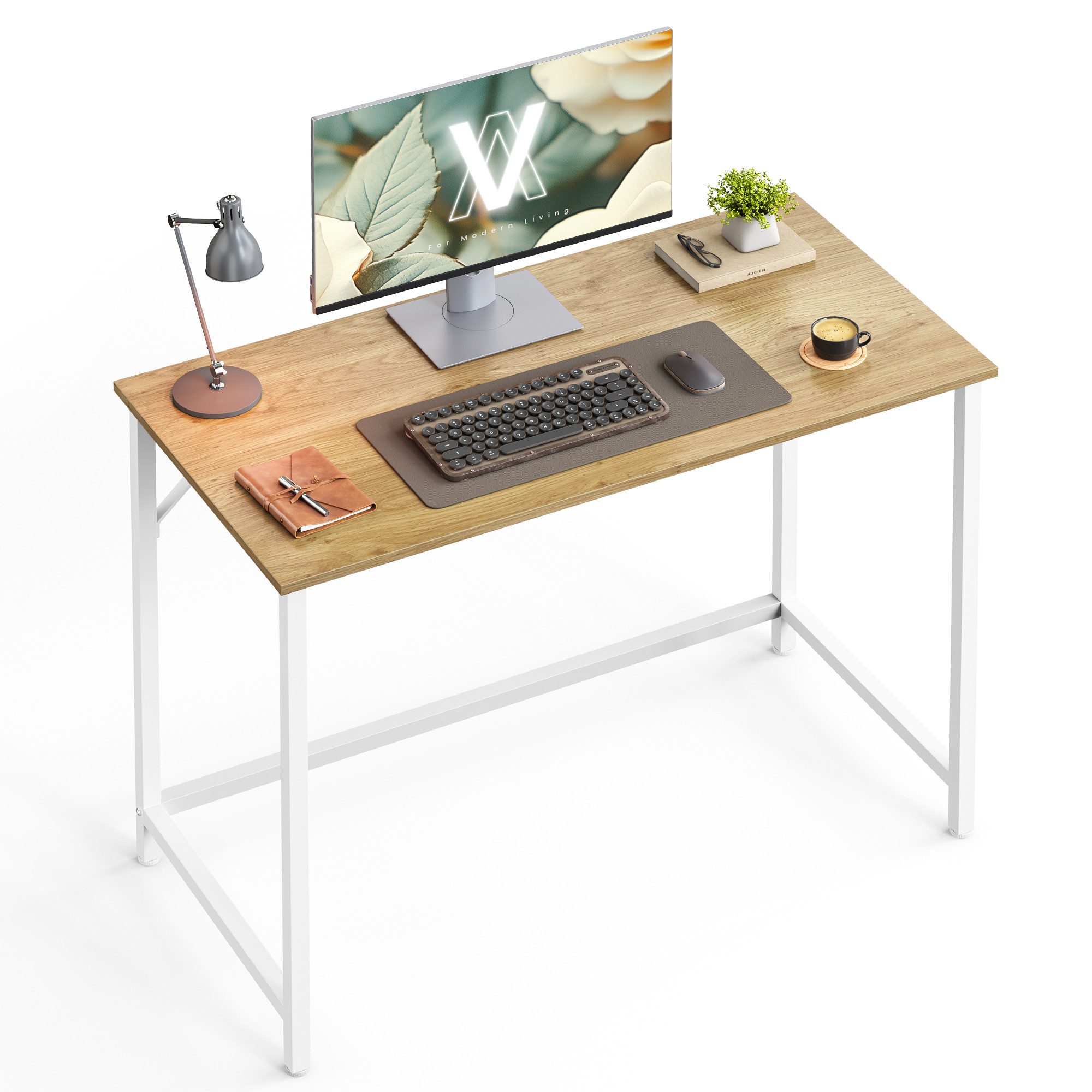 VASAGLE Schreibtisch Computertisch, Bürotisch, 80/100/120/135/160 cm, moder günstig online kaufen