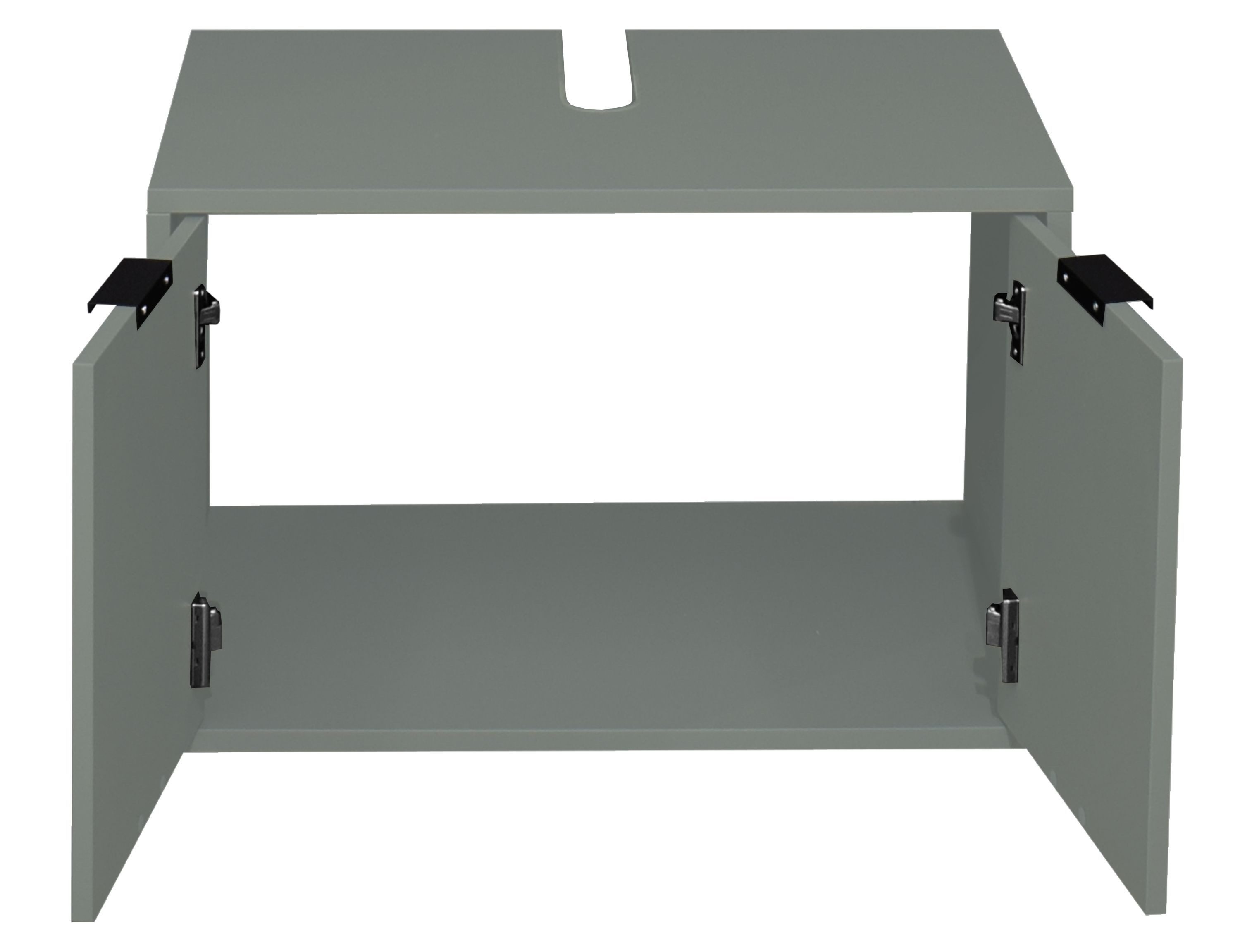 FURNARO Waschbeckenunterschrank in pine green matt lack NB B/H/T: 71x45x45 cm