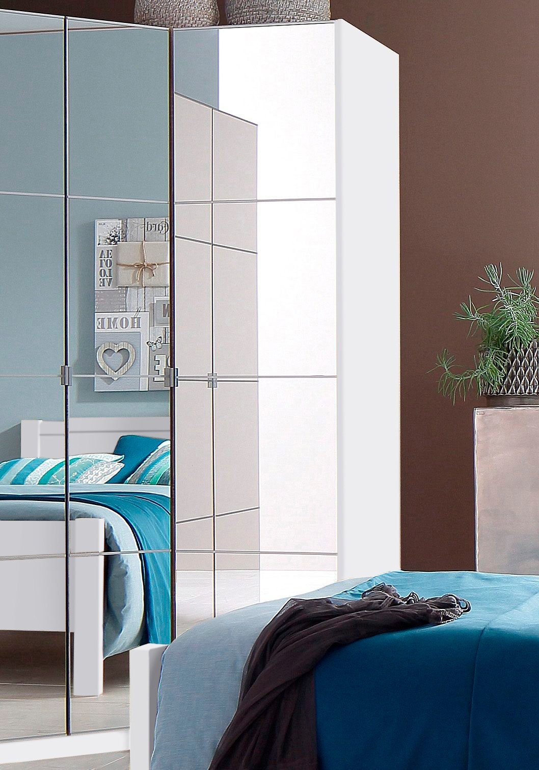 priess Kleiderschrank Malaga mit Spiegelfront