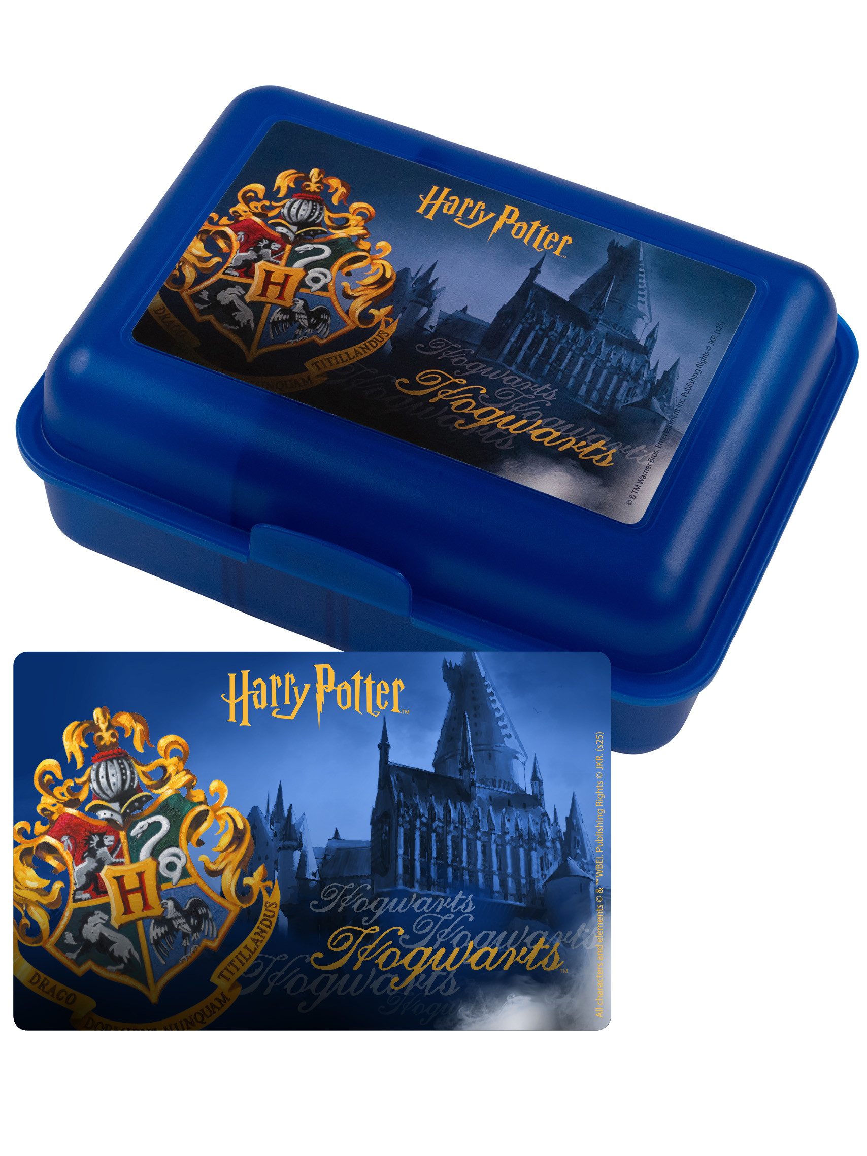 United Labels® Lunchbox Harry Potter Brotdose Hogwarts Lunchbox Butterbrotdose mit Trennwand, Kunststoff (PP)