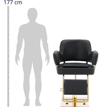 Physa Armlehnstuhl Friseurstuhl Fußstütze höhenverstellbar Barber-Stuhl 200 kg Ossett