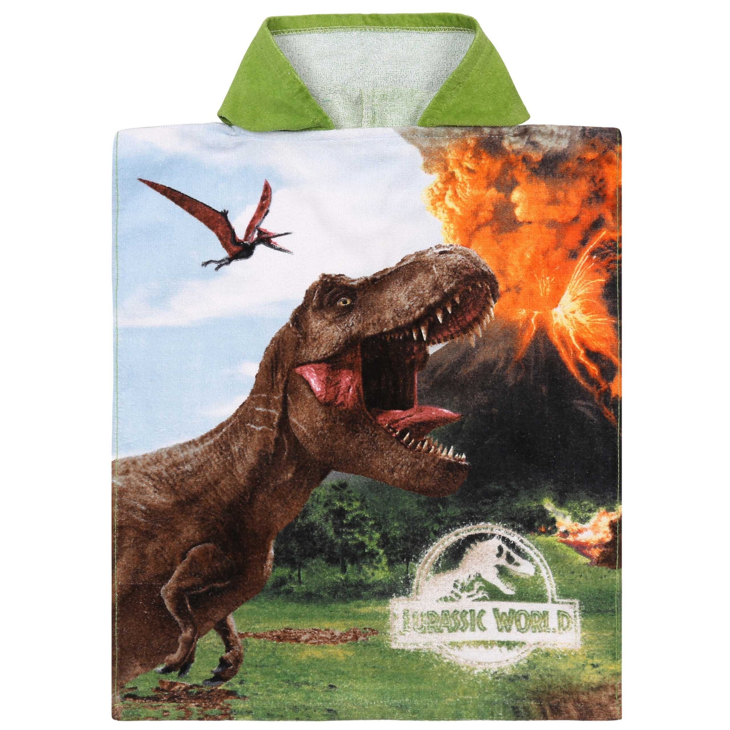 Jurassic World Kapuzenhandtuch Jurassic World Kinderbadetuch, Kapuzenponcho für Jungen 50x115 cm