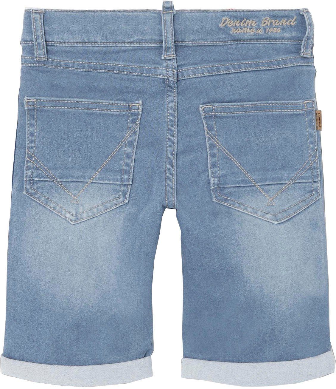 Blue L NOOS XSL NKMTHEO SHORTS 6622-CL Jeansshorts Name Denim It Light DNM