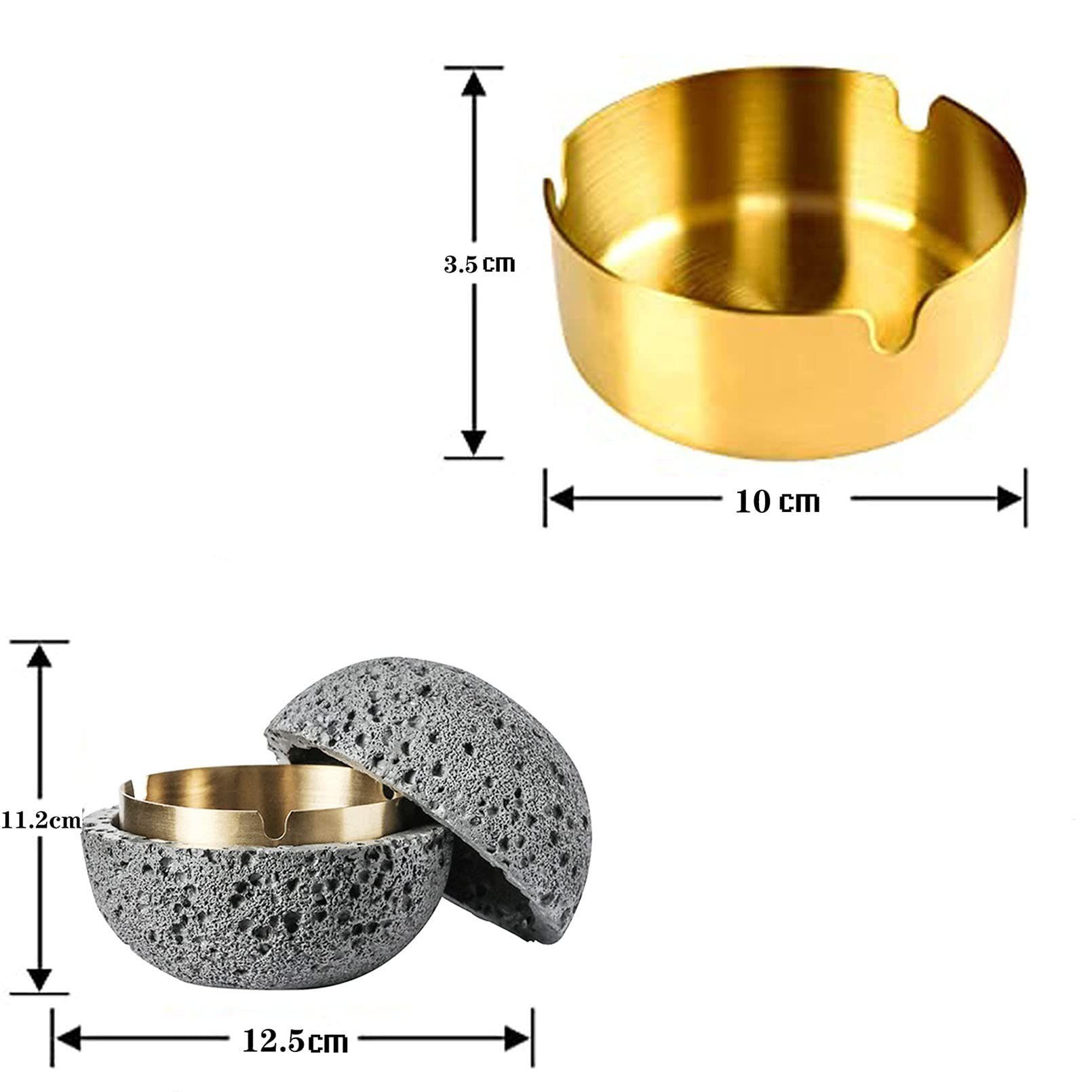 staubdicht Jormftte design, geruchsdicht Aschenbecher grau Aschenbecher