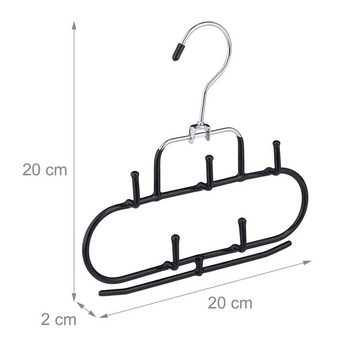 relaxdays Gürtelbügel 12 x Gürtelhalter mit 5 Haken