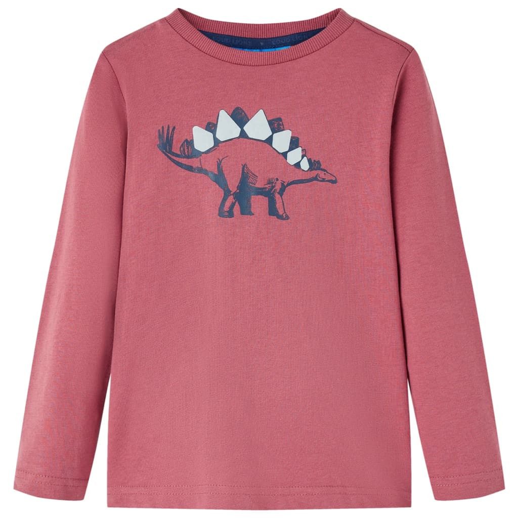 Langarmshirt Kinder-Langarmshirt Dunkelrot 128