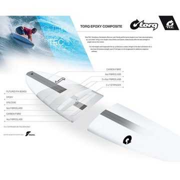TORQ Wellenreiter Surfboard TORQ Epoxy TEC BigBoy23 6.6, Torq-Surfboard, (Board)