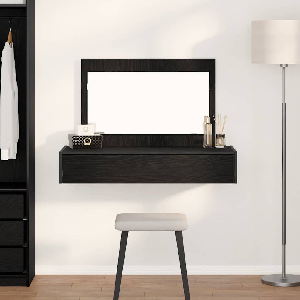 vidaXL Schminktisch Schminktisch Schwarz 100 x 40 x 70 cm Holzwerkstoff (1-St)