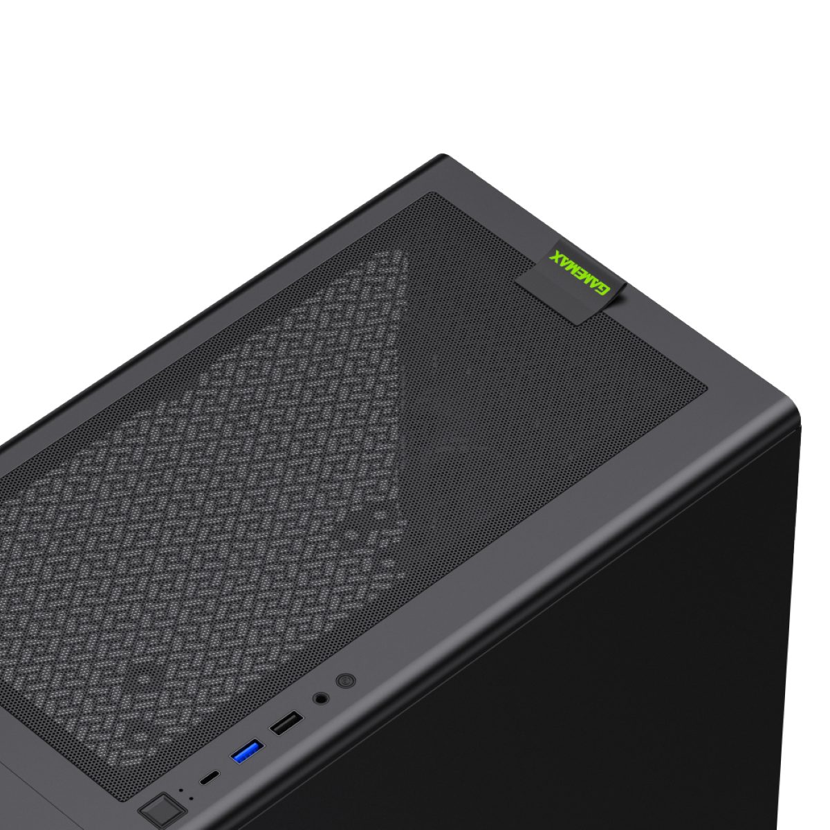 GAMEMAX Gaming-Gehäuse AERIS 330 GB, Mini-Tower, ohne Netzteil, USB/Audio, ATX, M-ATX und ITX; Typ C, 1x USB 3.0, 1x USB 2.0