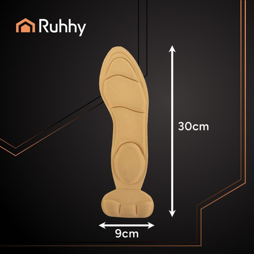 Ruhhy Einlegesohlen High Heel Einlegesohlen Fersenkappen (Spar-Set, 2-tlg., zugeschnitten), Rutschen und Schmerzen bei langem Tragen – Bild 2 von 4