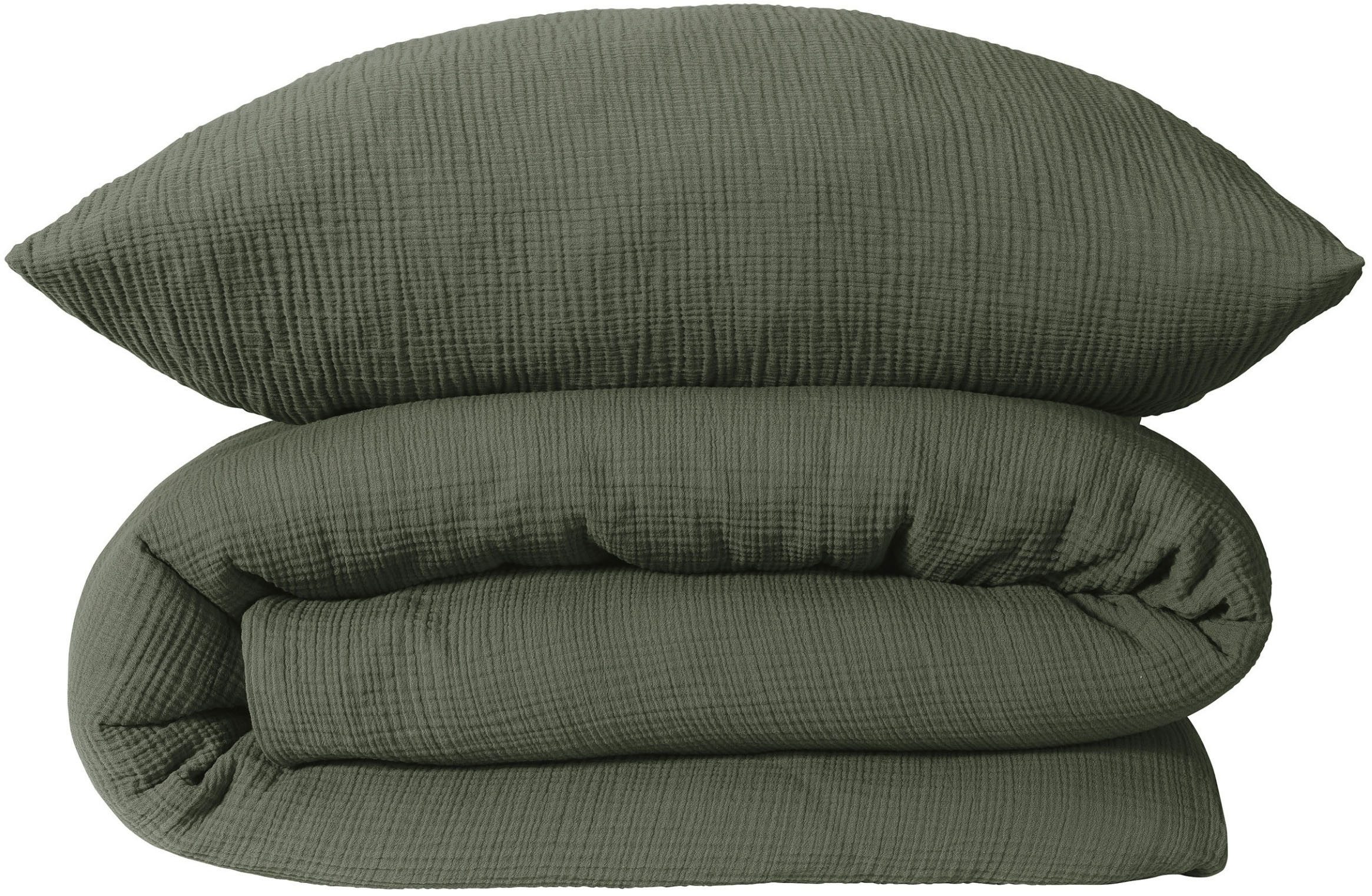 Schiesser Bettwäsche Molly aus supersofter Musselin-Qualität in gedeckten Farben, Musselin, Made in Green