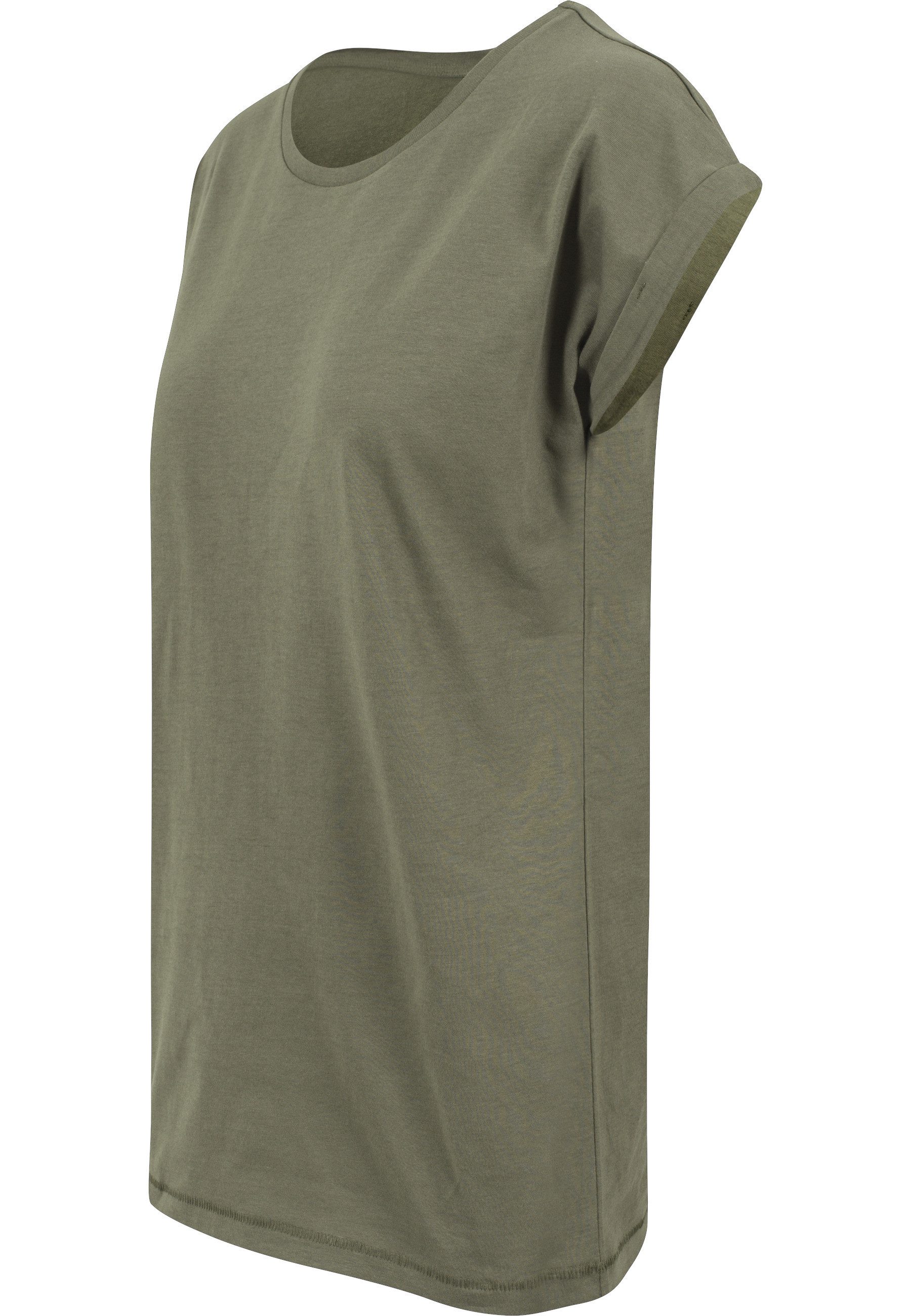 URBAN CLASSICS Kurzarmshirt Urban Classics Damen Ladies Extended Shoulder Tee (1-tlg) – Bild 3 von 5