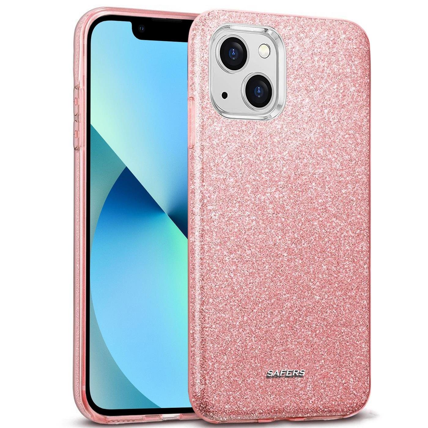 CoolGadget Handyhülle Glitzer Glamour Hülle für Apple iPhone 13 6,1 Zoll, Slim Case mit Glossy Effect Schutzhülle für iPhone 13 Hülle