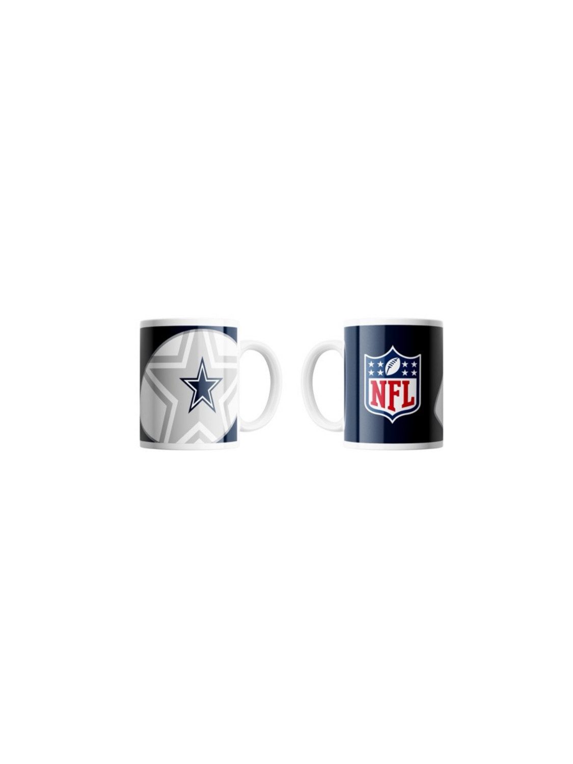 Dallas Cowboys Becher Dallas Cowboys Classic Mug Shadow Logo & Shield, Keramik