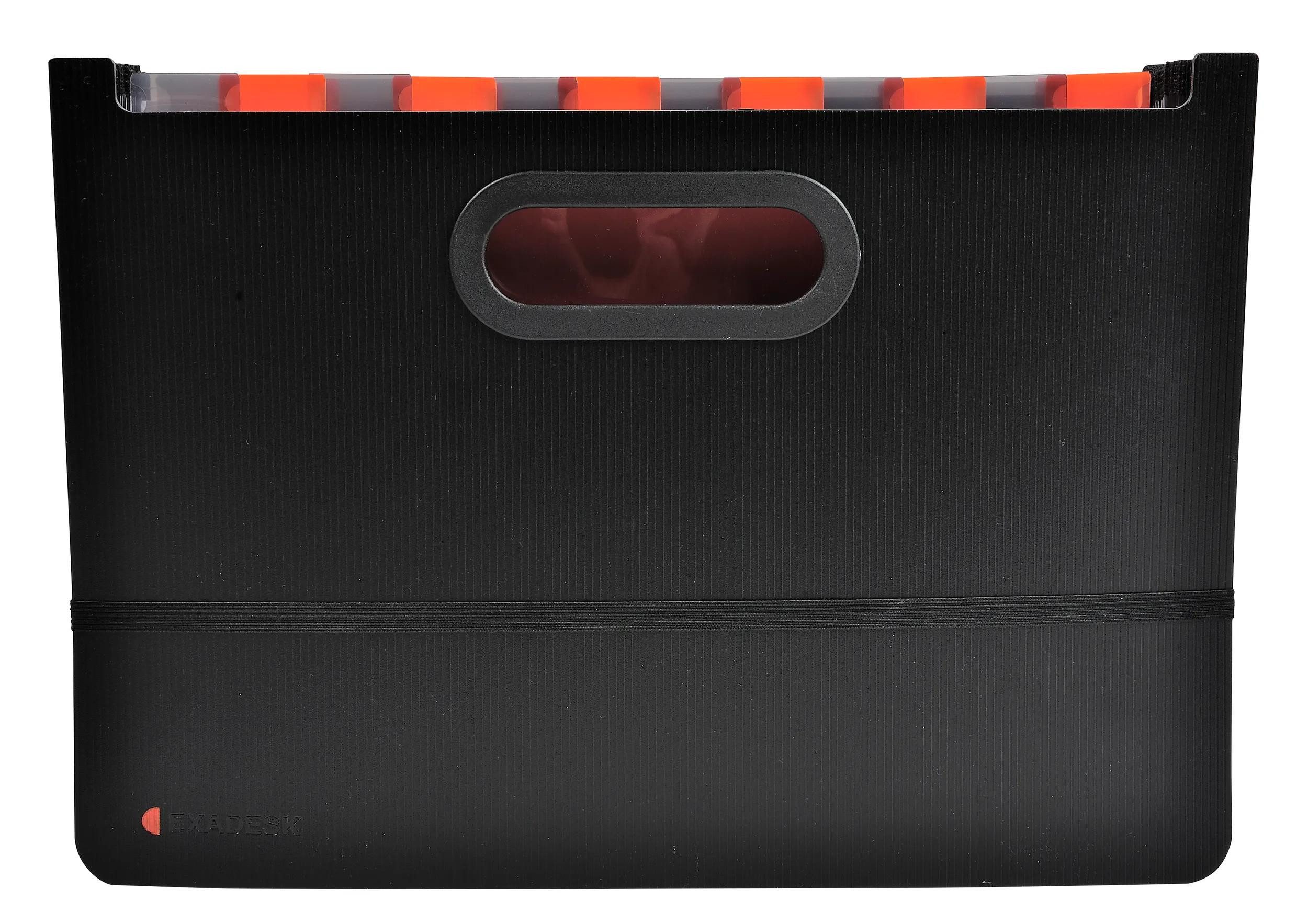 EXACOMPTA Fächermappe 4x Fächermappe dehnbar 24 Fächer Exadesk Exactive A4 Schwarz 58934E, PP Fächermappe