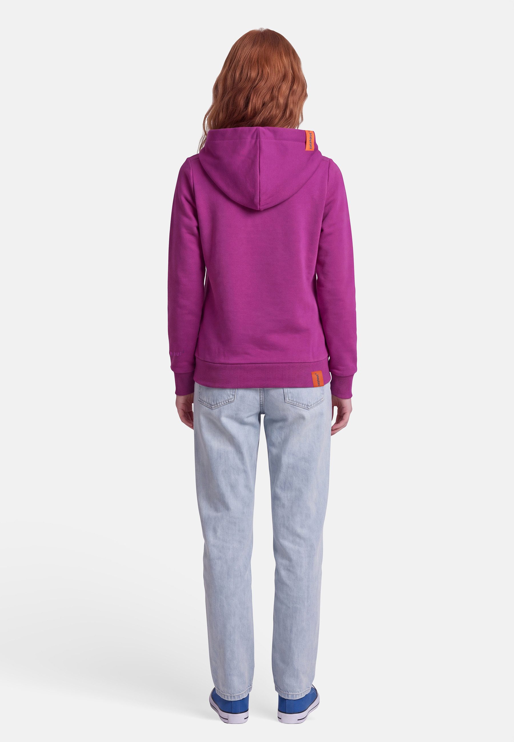 salzhaut Hoodie SÜNN - MOIN Herzen Damen Tailliert salzhaut Kapuzenpullover – bequemer Fit und nordisch klares Design – Bild 5 von 5