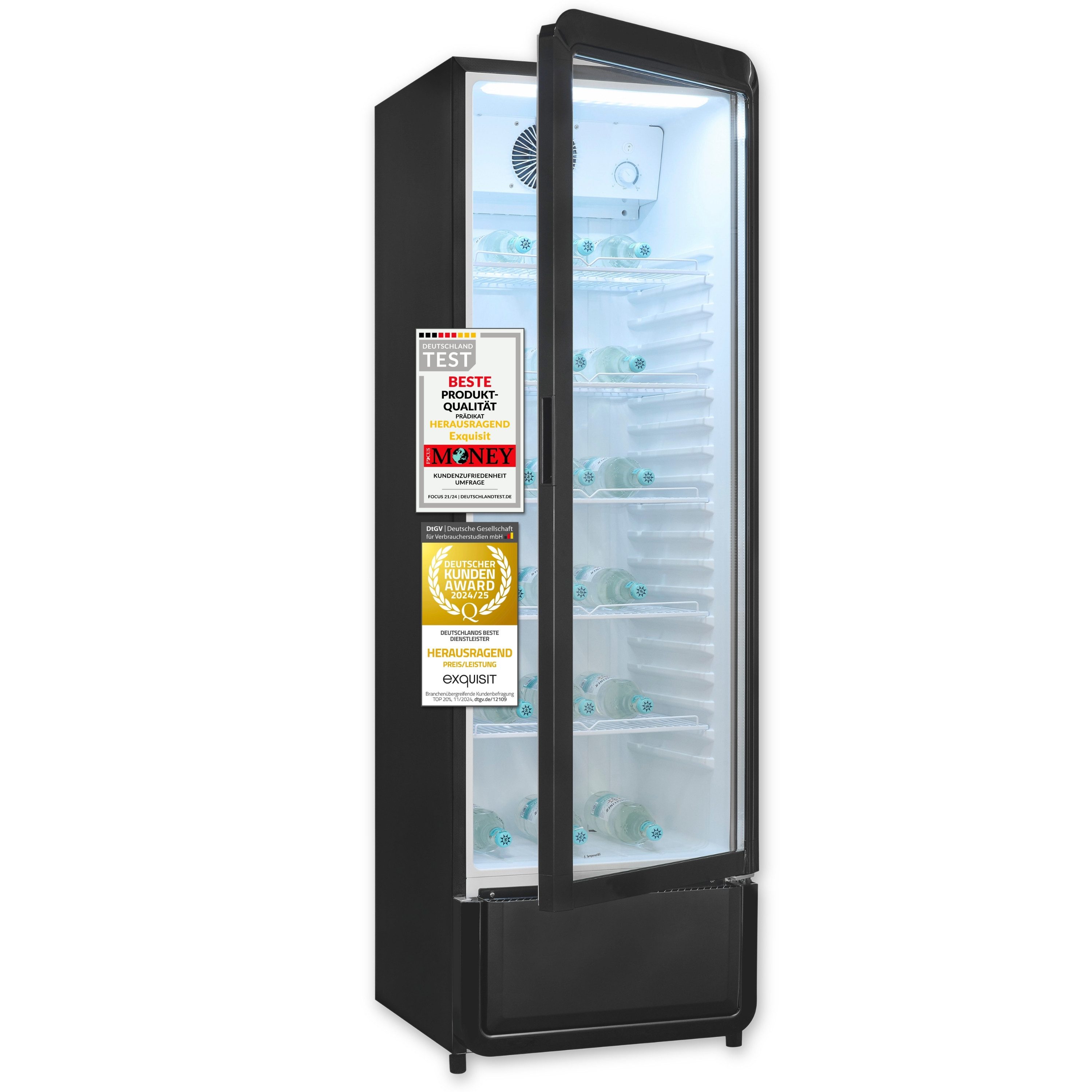 exquisit Getränkekühlschrank GKS5260-GT-431D, 172.5 cm hoch, 54 cm breit