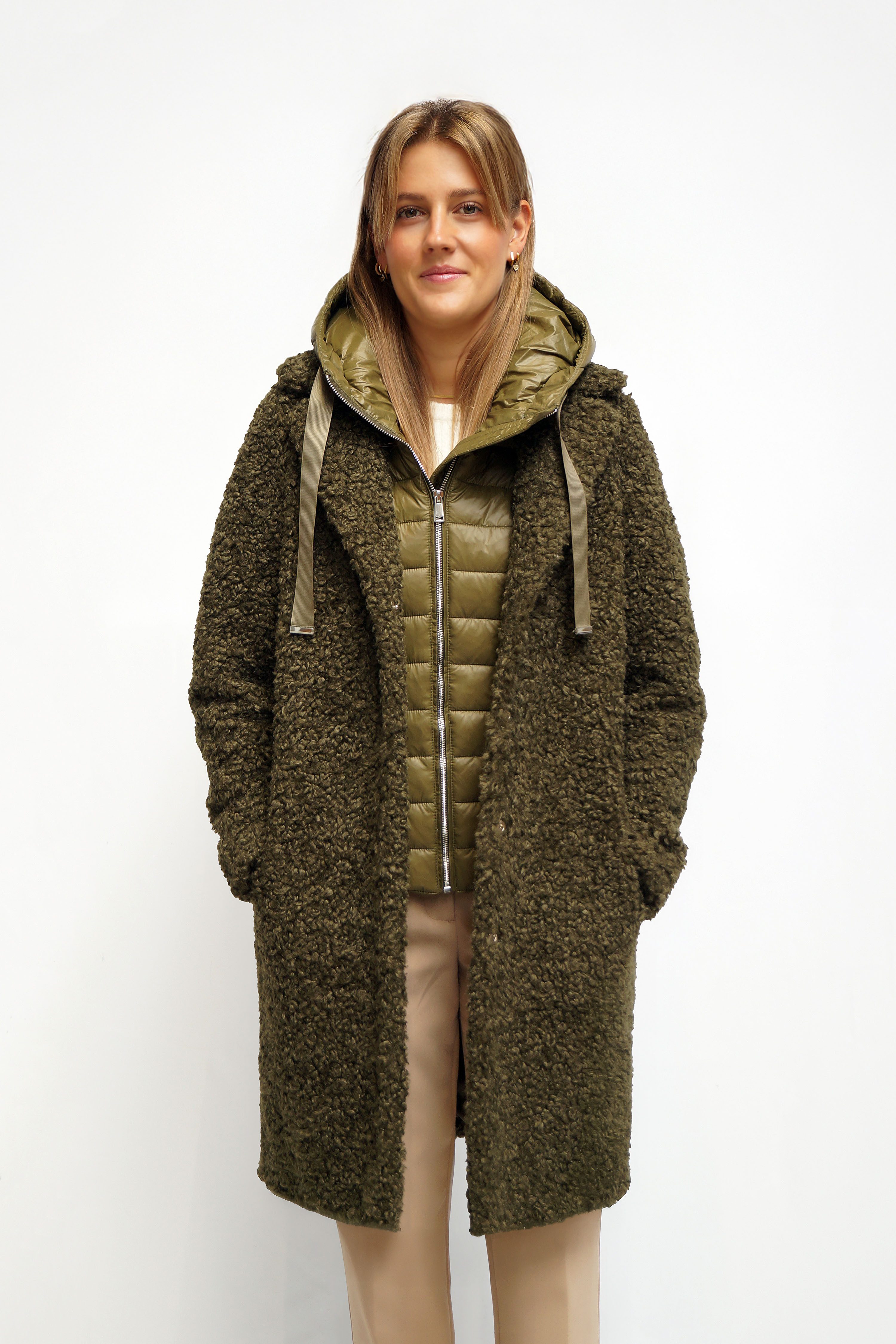 FUNK since 1776 Fellimitatmantel lang in hochwertiger Lammoptik mit abnehmb günstig online kaufen