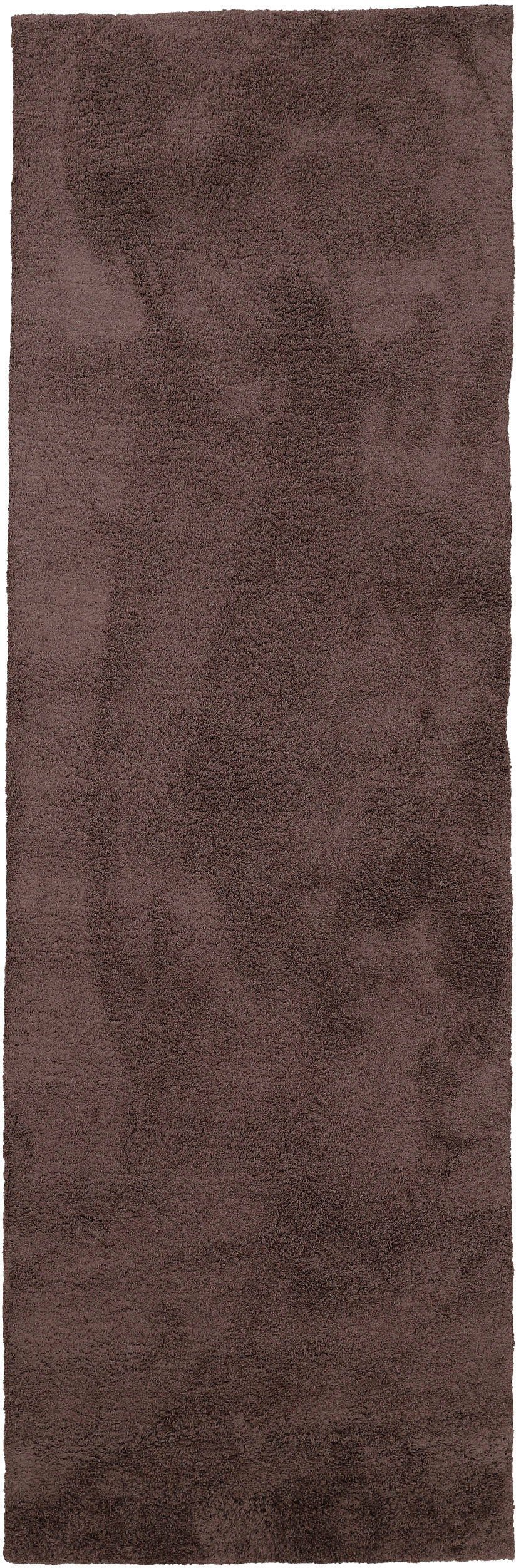 carpetfine Hochflor-Teppich Silky, auch als Läufer erhältlich, rechteckig, Höhe: 20 mm, Shaggy, Langflor, uni, besonders weich, Handarbeit