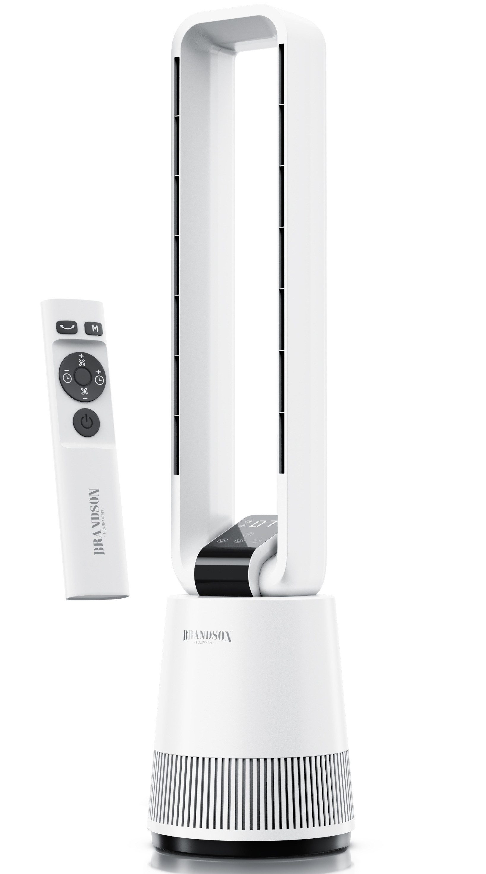 Brandson Turmventilator Oszillation 40°, DC-Motor, Fernbedienung, Timer, Säulenventilator 97cm, NTV Sieger 2026, 12 Stufen, 3 Modi, Touch-Bedienung, leise, rotorlos