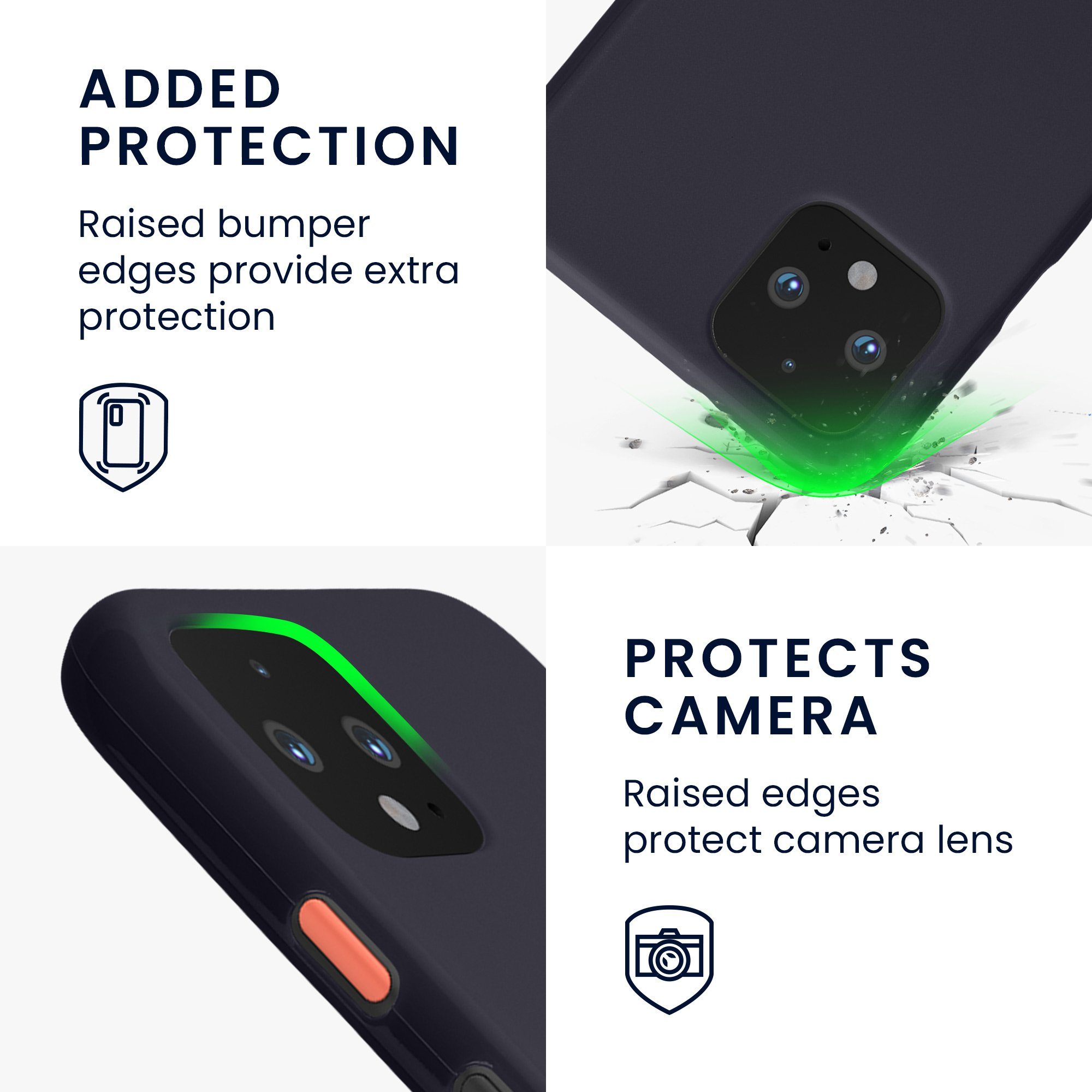 kwmobile Handyhülle Hülle für Google Pixel 4, Hülle Silikon - Soft Handyhülle - Handy Case Cover