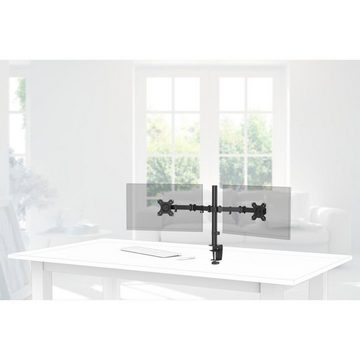 Hama Bildschirmhalterung, 2 Monitore, 13"-32" Doppelarm Monitor-Halterung, (bis 32 Zoll)