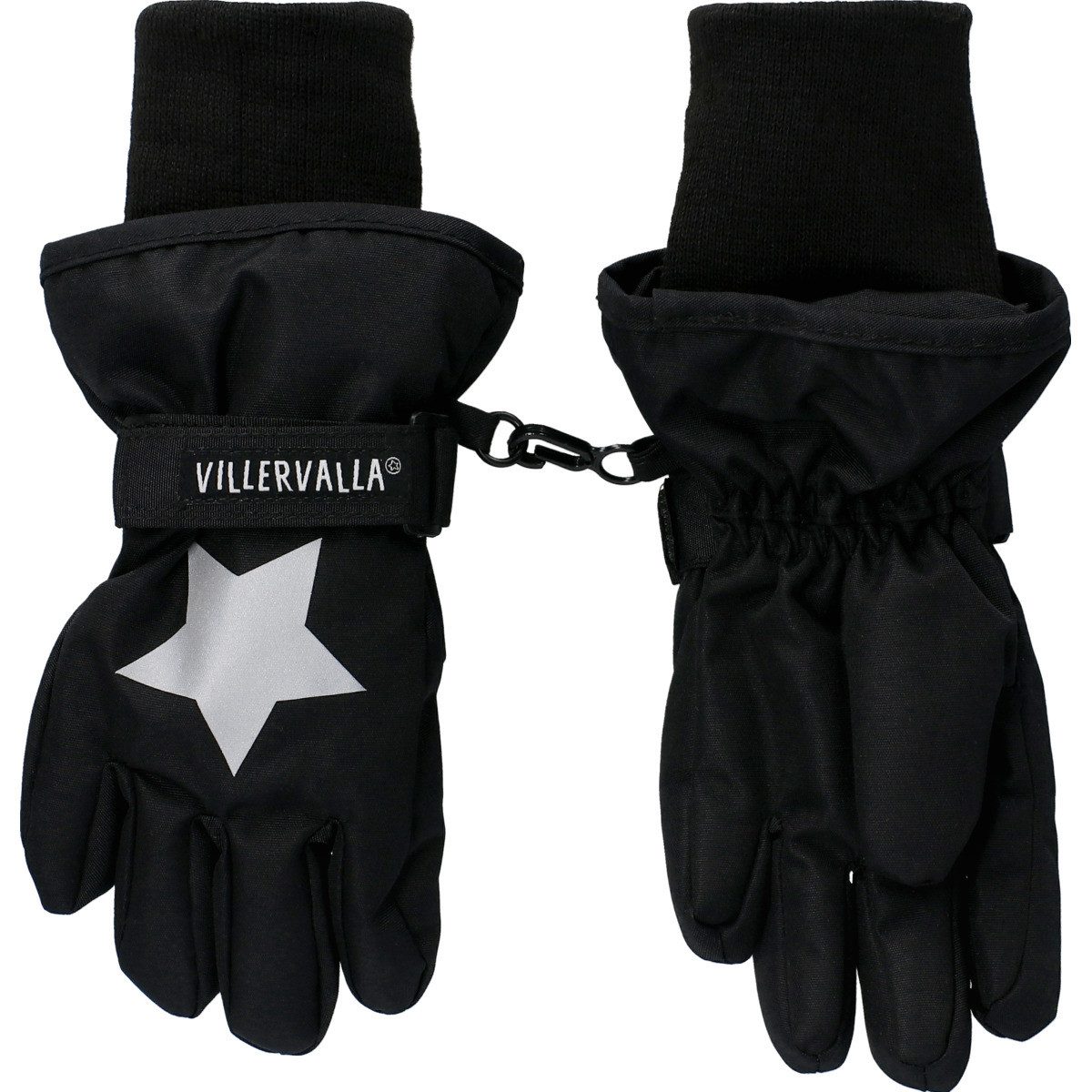 Villervalla Multisporthandschuhe Stern Unisex Kinder Fahrradhandschuhe, Thermo, Skihandschuhe, Fäustling, Fingerhandschuhe