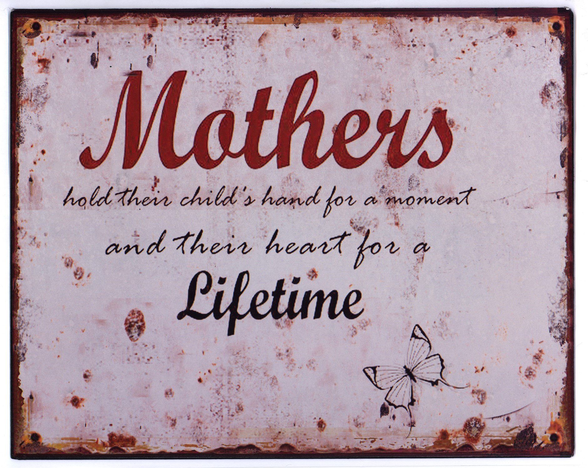 Metallschild Blechschild Mothers…Lifetime Spruch