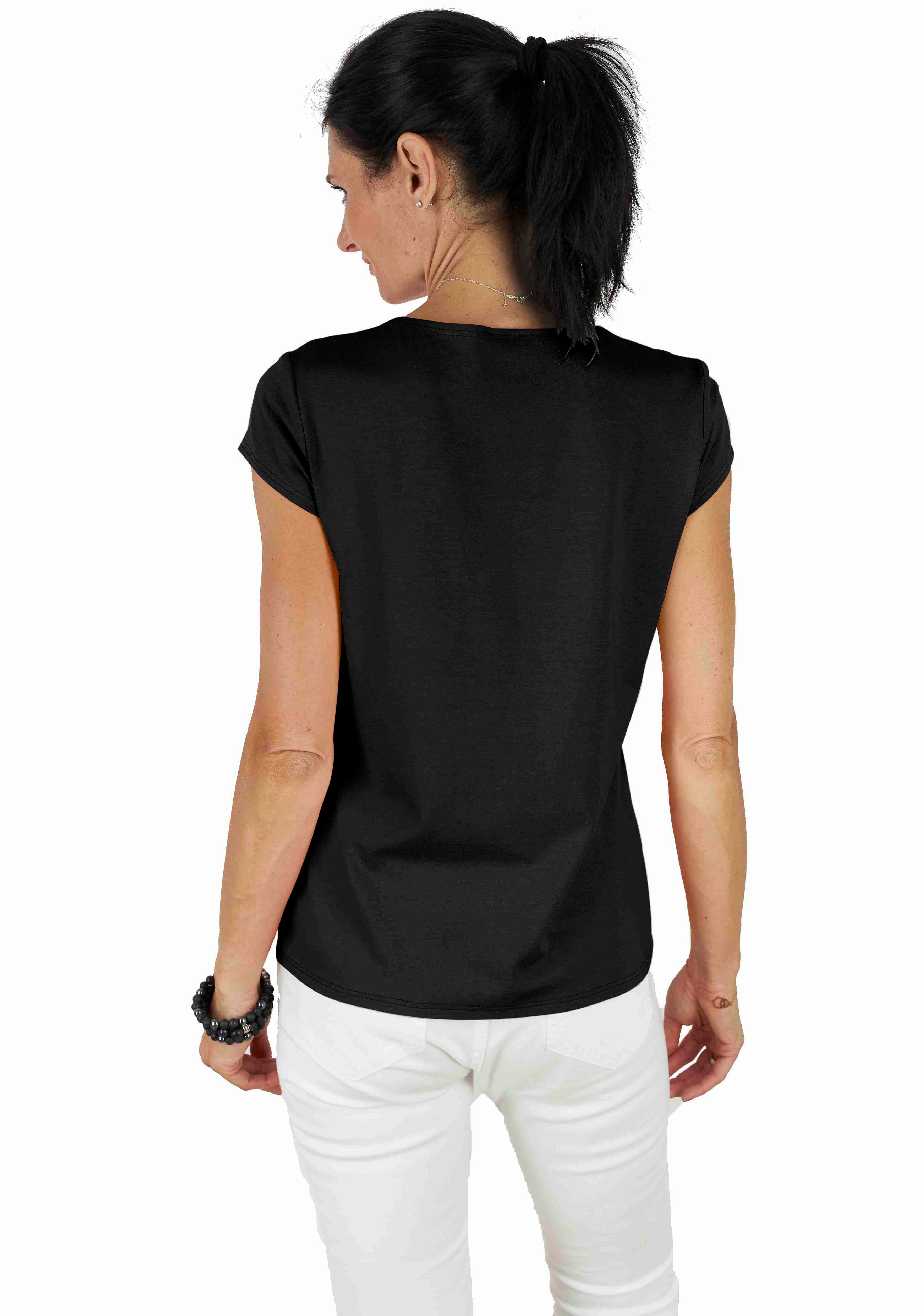 Seidel Moden T-Shirt mit Kappenärmel, MADE günstig online kaufen