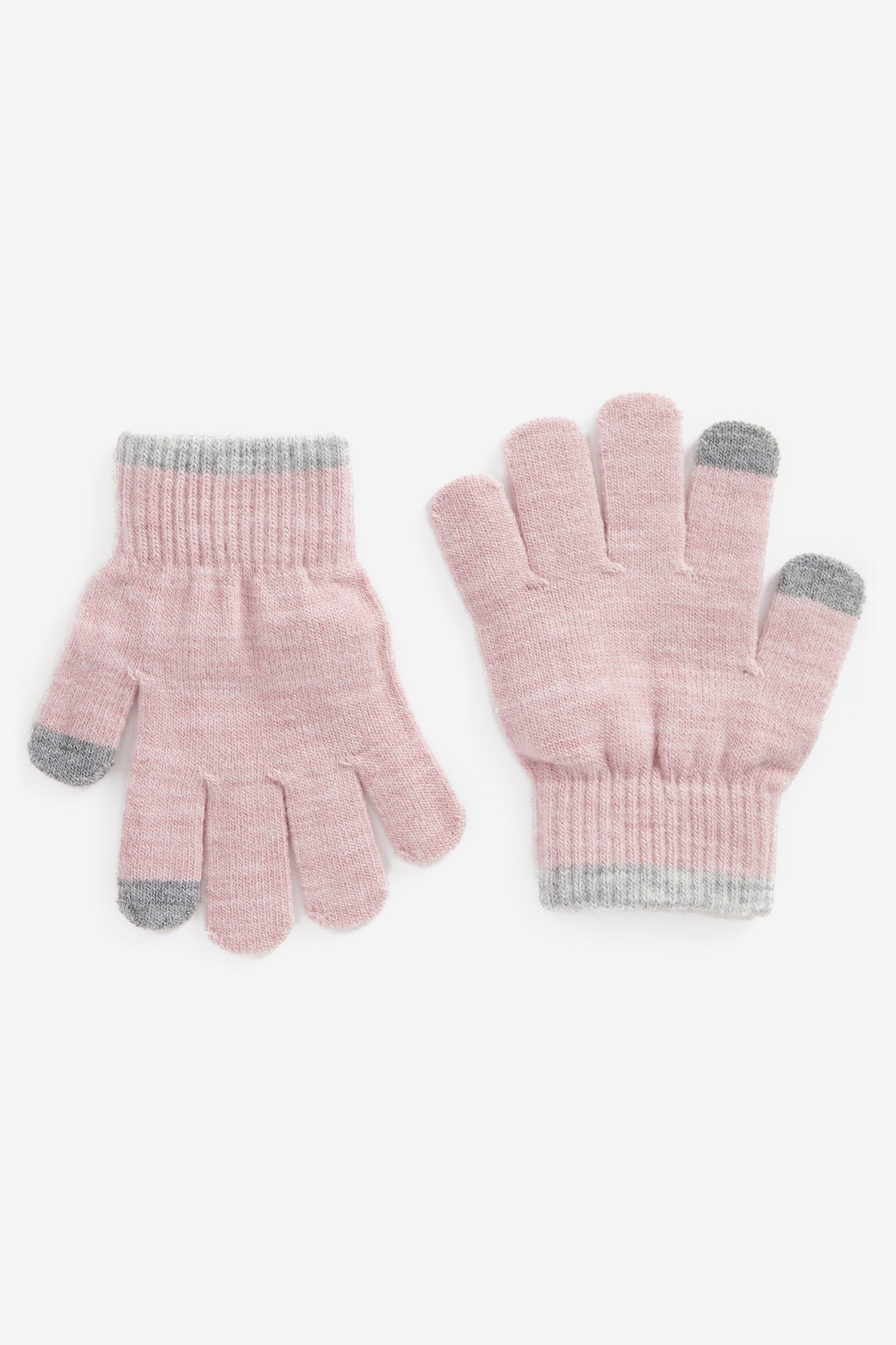 Next Strickhandschuhe 3er-Pack Pink Magic Touch-Tip-Handschuhe