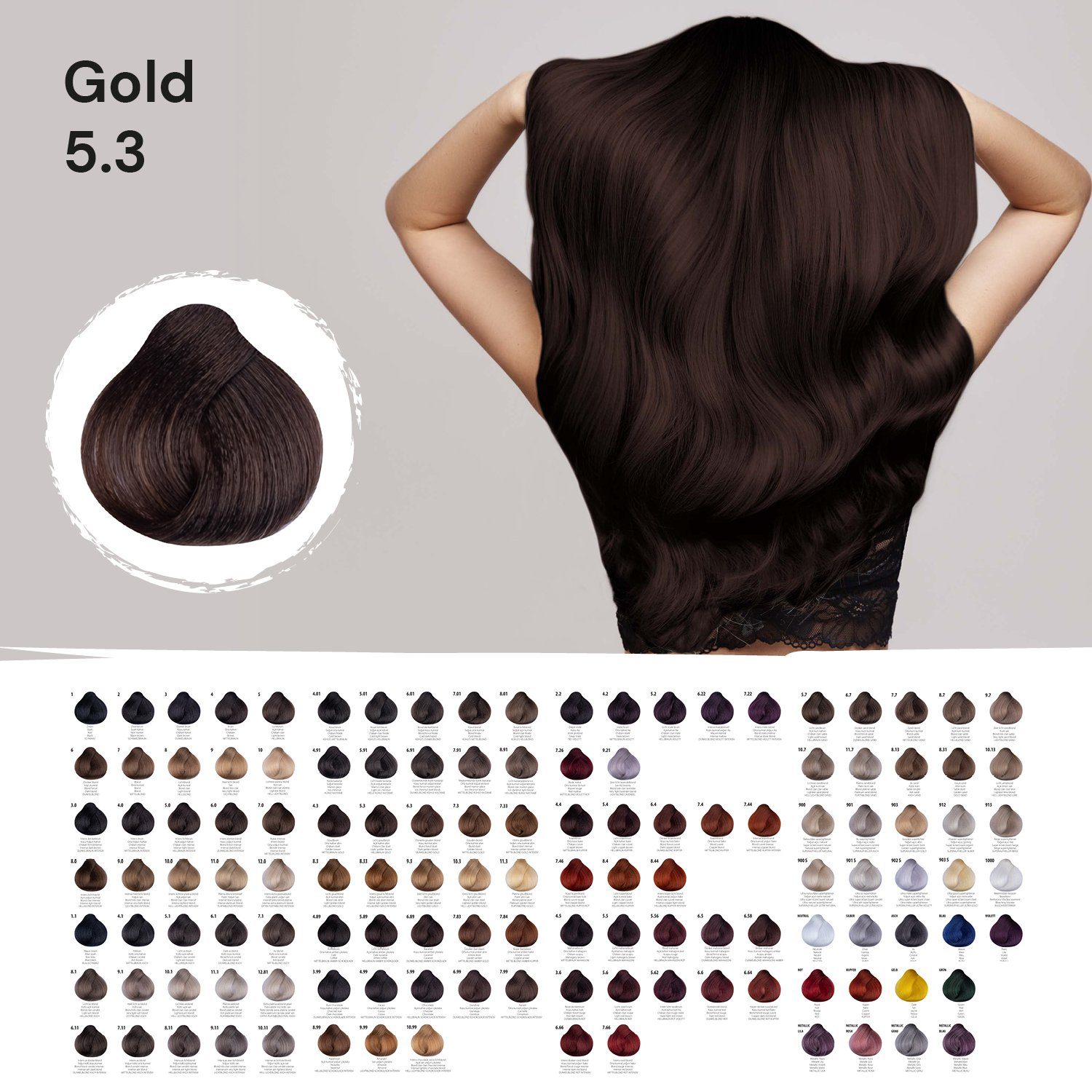 Femmas Premium Haarfarbe Femmas Hair Color, 1-tlg., Profi-Qualität von Femmas Premium