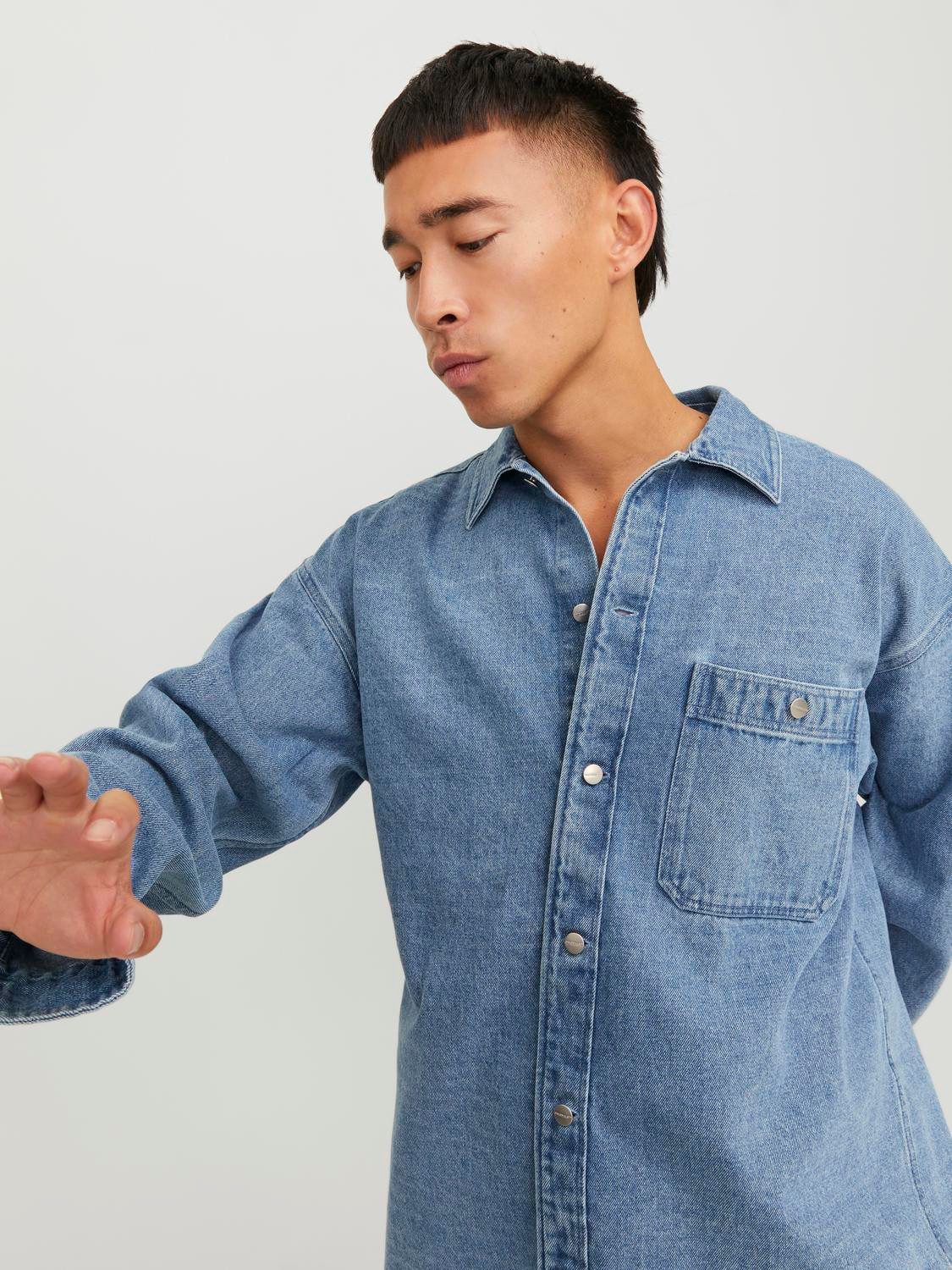 Jack & Jones Langarmhemd JORSANTORINI DENIM günstig online kaufen
