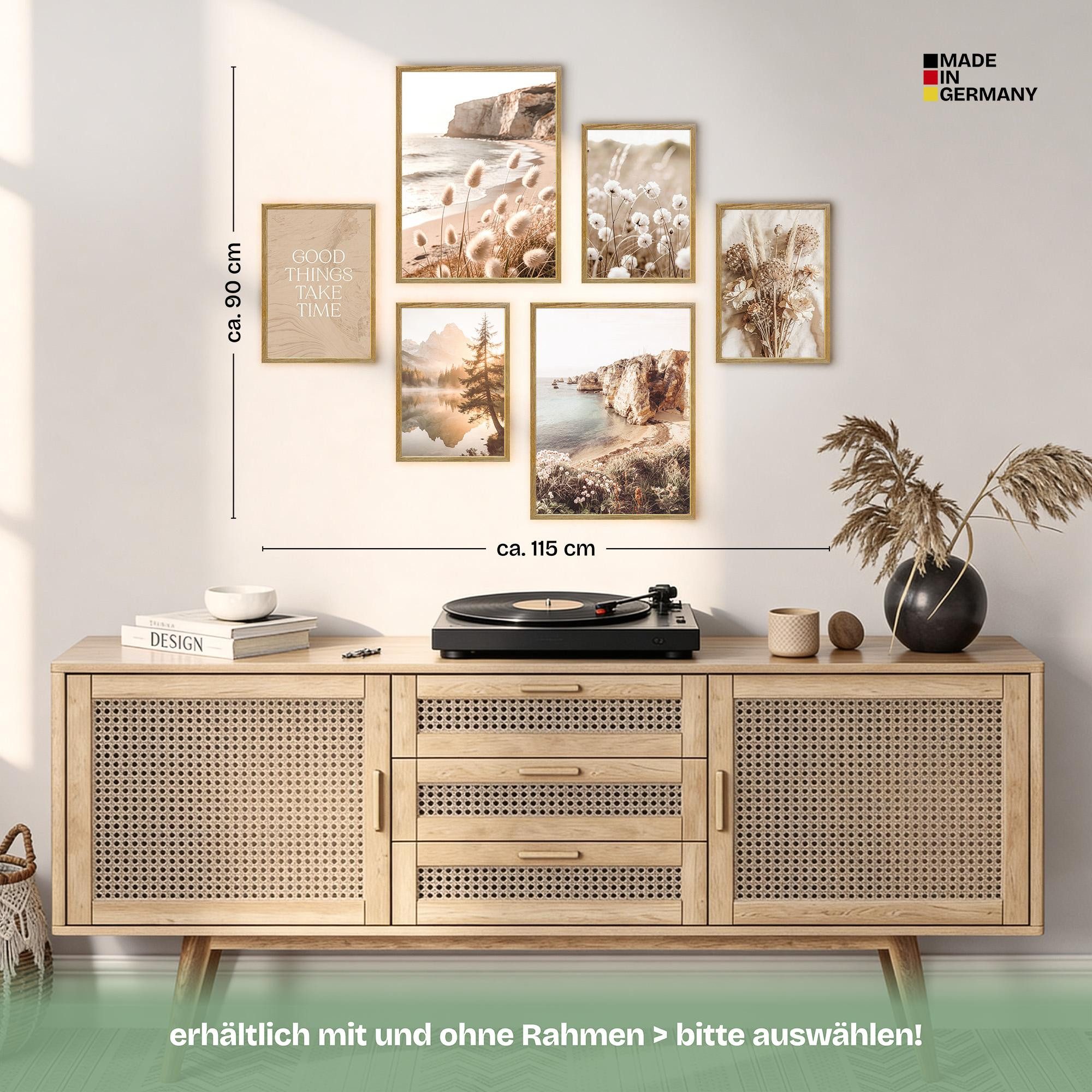 ARTFAVES Bilder-Collage Poster Set Boho Summer I mehrteilige Bilderwand I Wandbilder Sommer, (Wandbilder modern, 6 St) – Bild 4 von 5