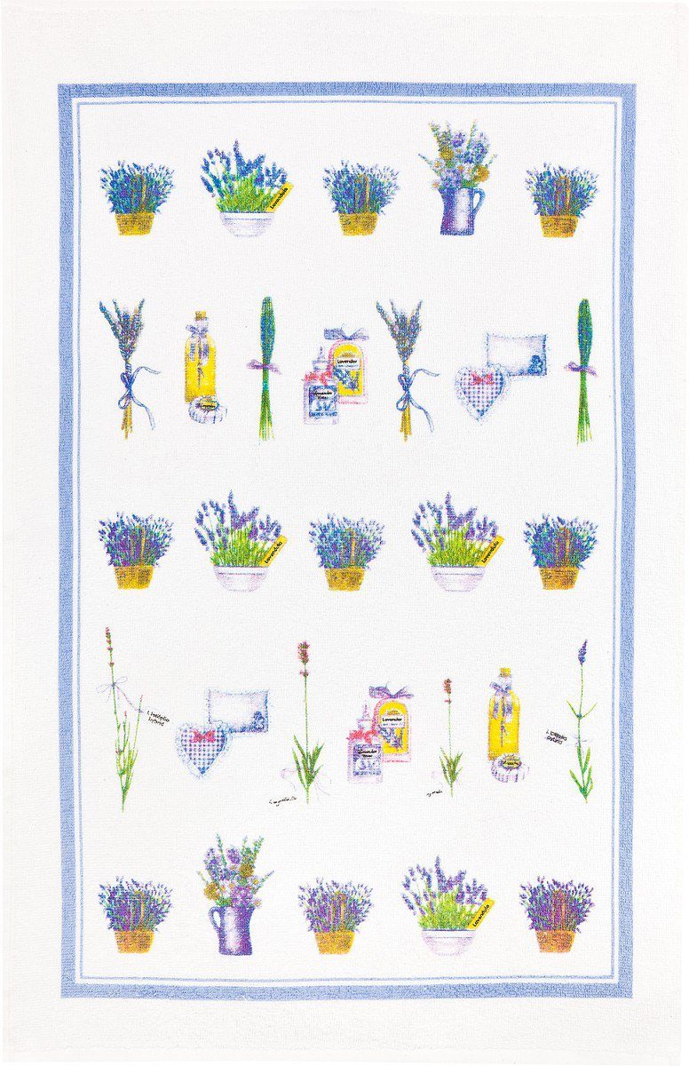 Kracht Geschirrtuch Lavendelkörbchen, (Set, 3-tlg., Set), 3er Pack Frottee günstig online kaufen