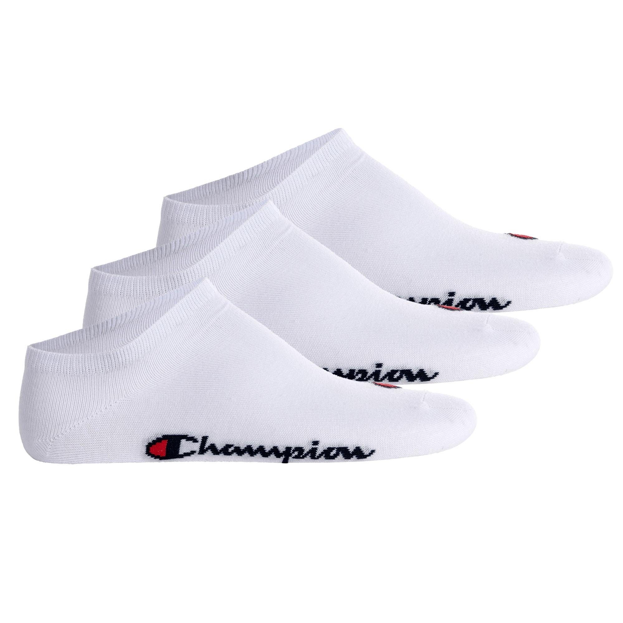 Champion Sportsocken Unisex Socken, 3 Paar - Sneaker Socken Basic Weiß