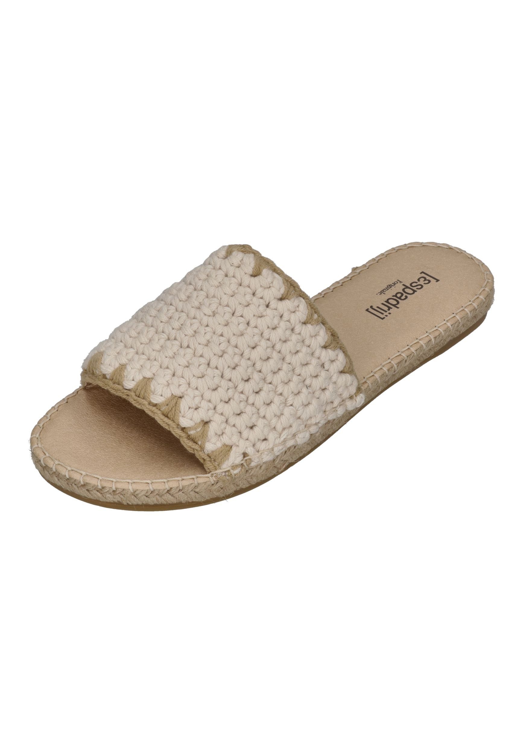 espadrij l´originale PLAGE CHROCHET Pantolette nature