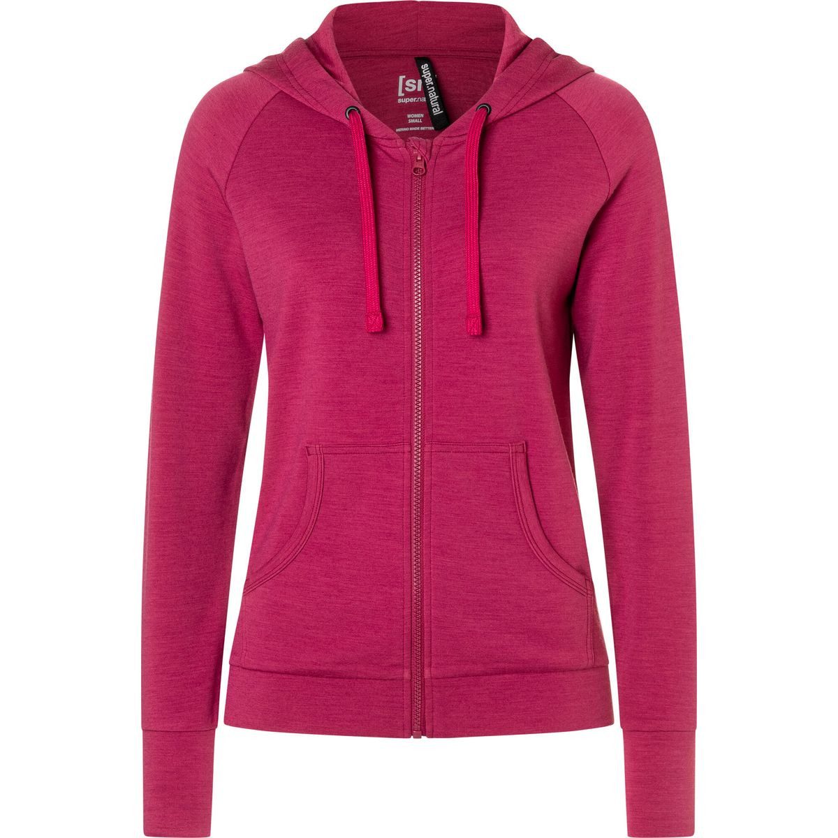 SUPER.NATURAL Sweatshirt W Everyday Zip Hoodie Weicher Damen-Hoodie aus Merinowolle mit Kapuze, atmungsaktiv