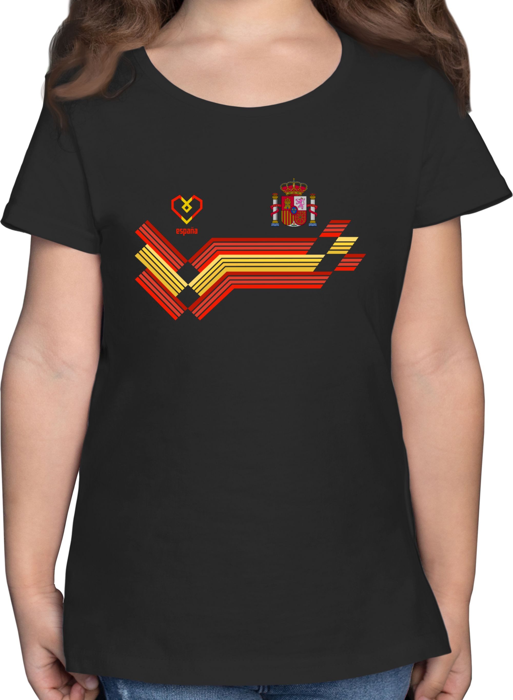 Shirtracer T-Shirt Espana Fanartikel EM, Spanien Wappen 2024 Fussball EM Fanartikel
