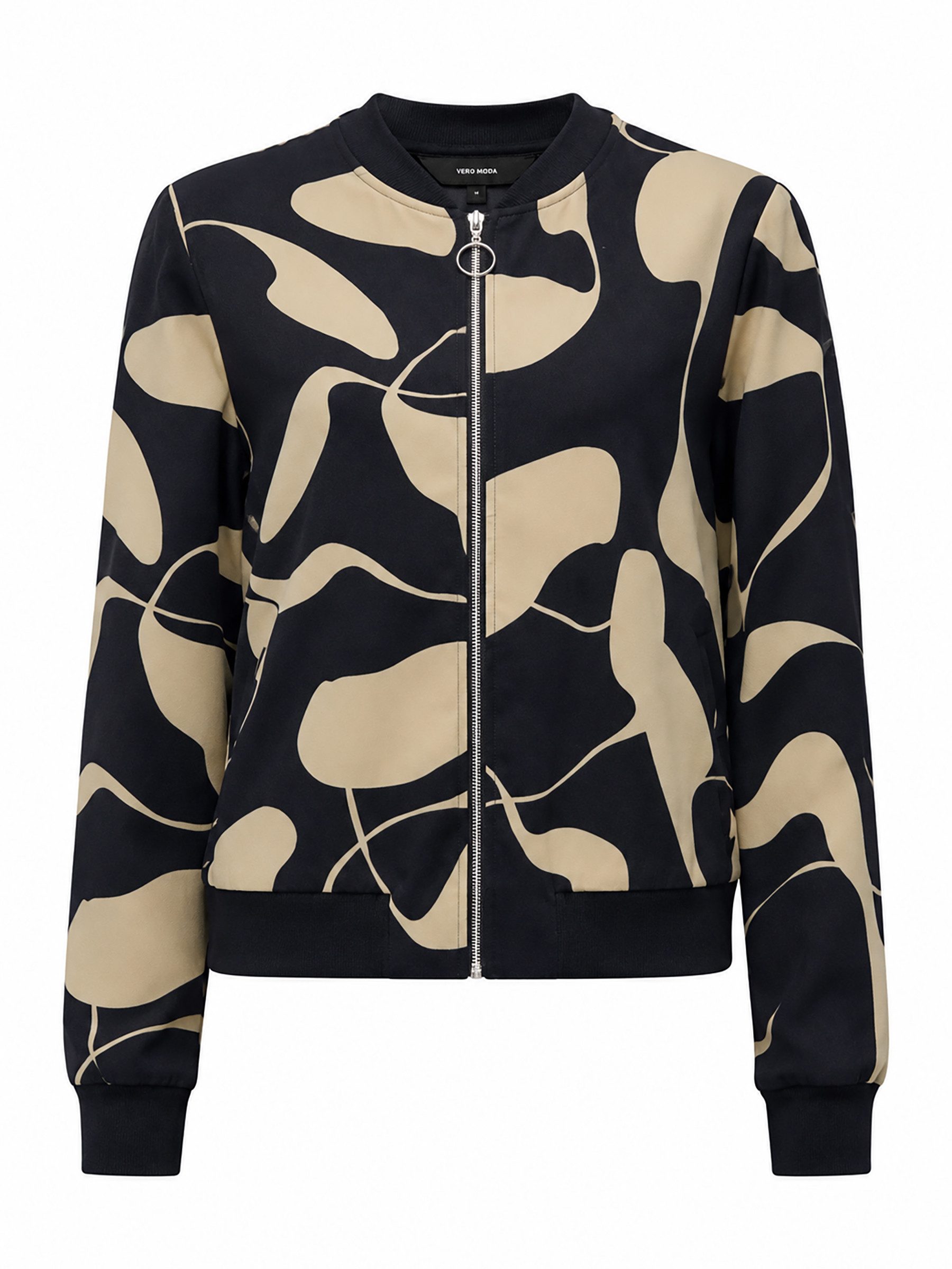 Vero Moda Blouson Schalkragen Langarm Elegant für Damen Recyceltes Material nachhaltig Regulär geschnitten Fit Rundhals
