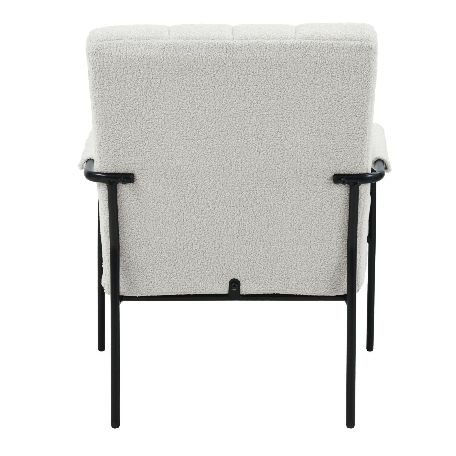 SVITA Loungesessel KYLE, Loungestuhl, Teddy-Boucle, Weiß