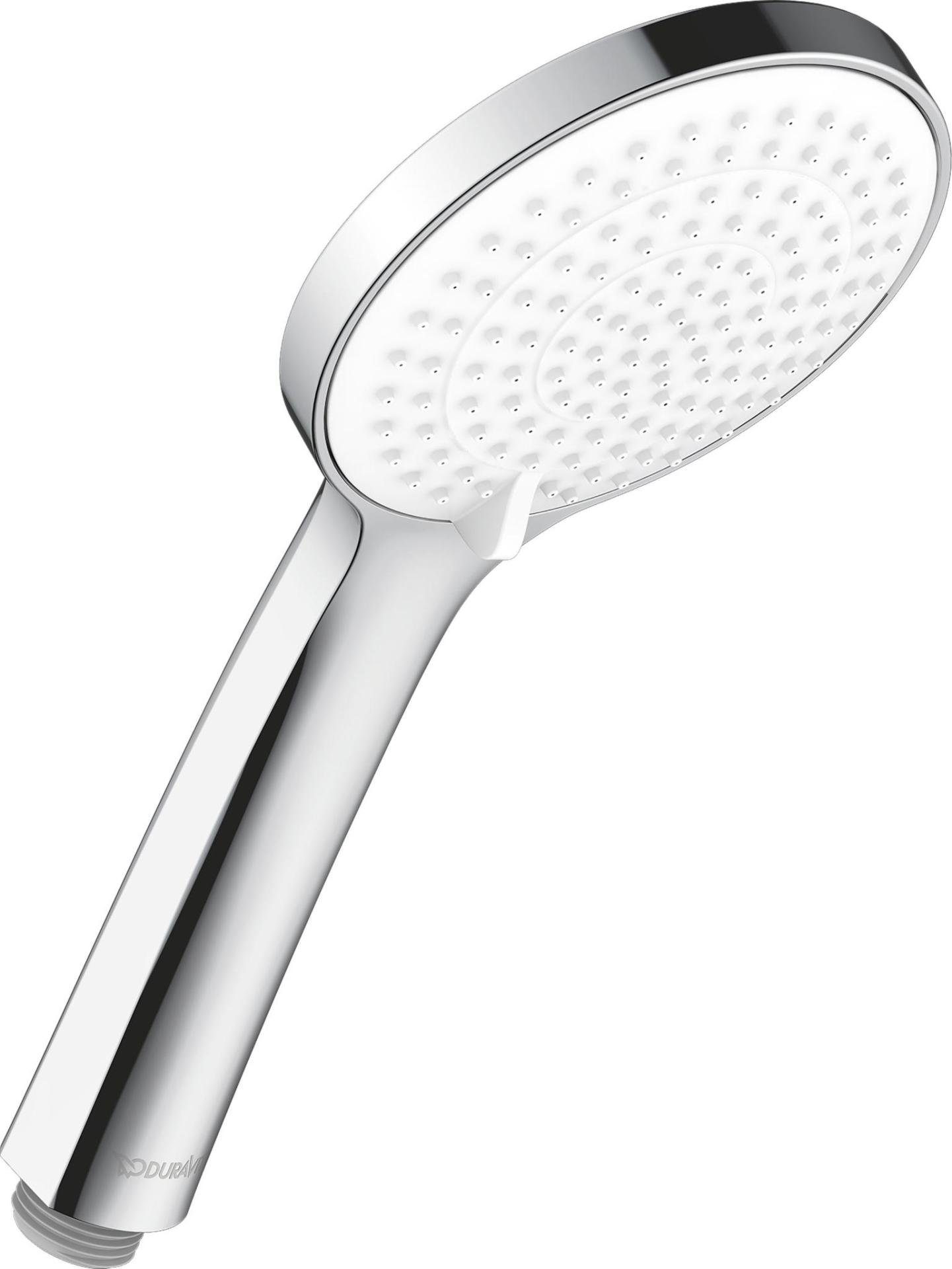 Duravit Badarmatur Handbrause 3jet 110 Duschbrause Duschkopf Silikonnoppen zur einfachen Reinigung