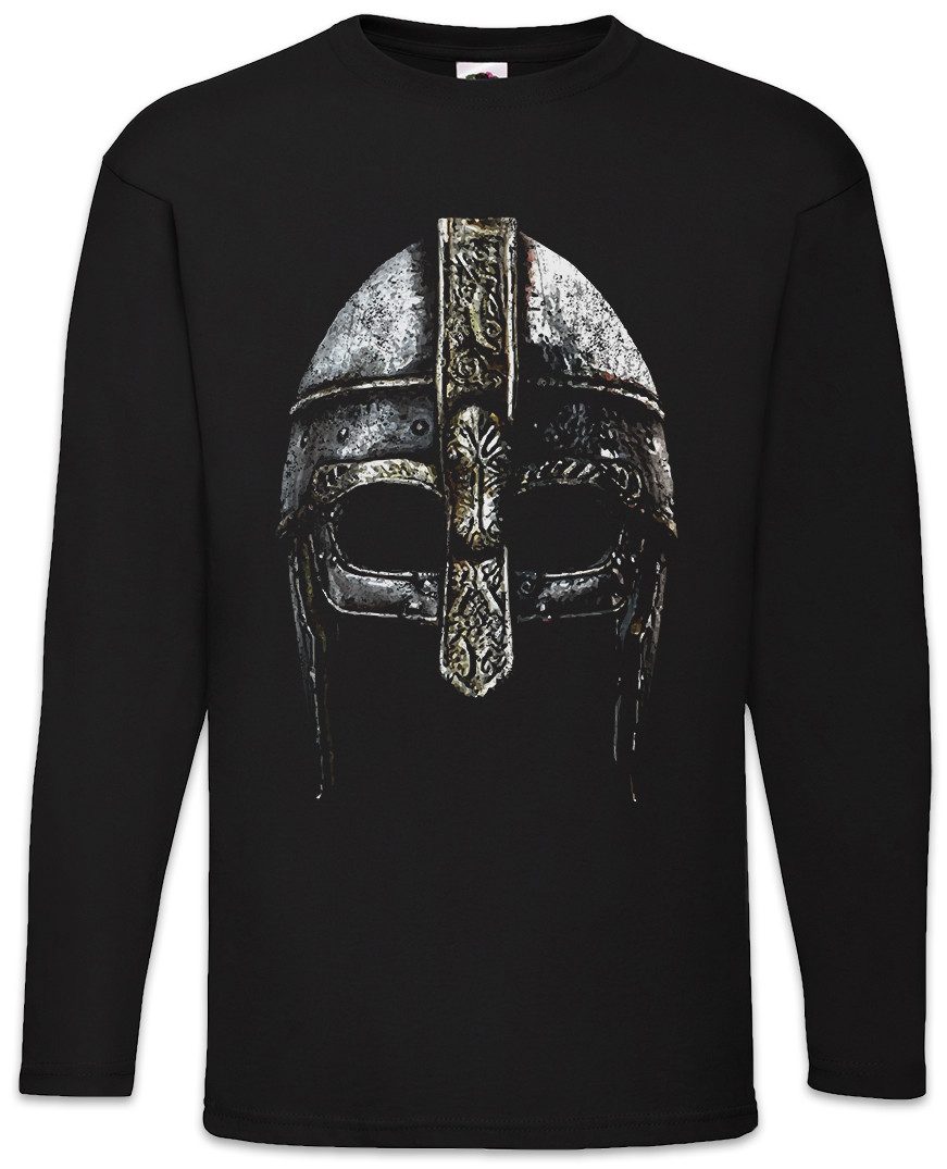 Langarmshirt Viking Helmet Langarm T-Shirt Runen Walhalla Loki Thor Vikings