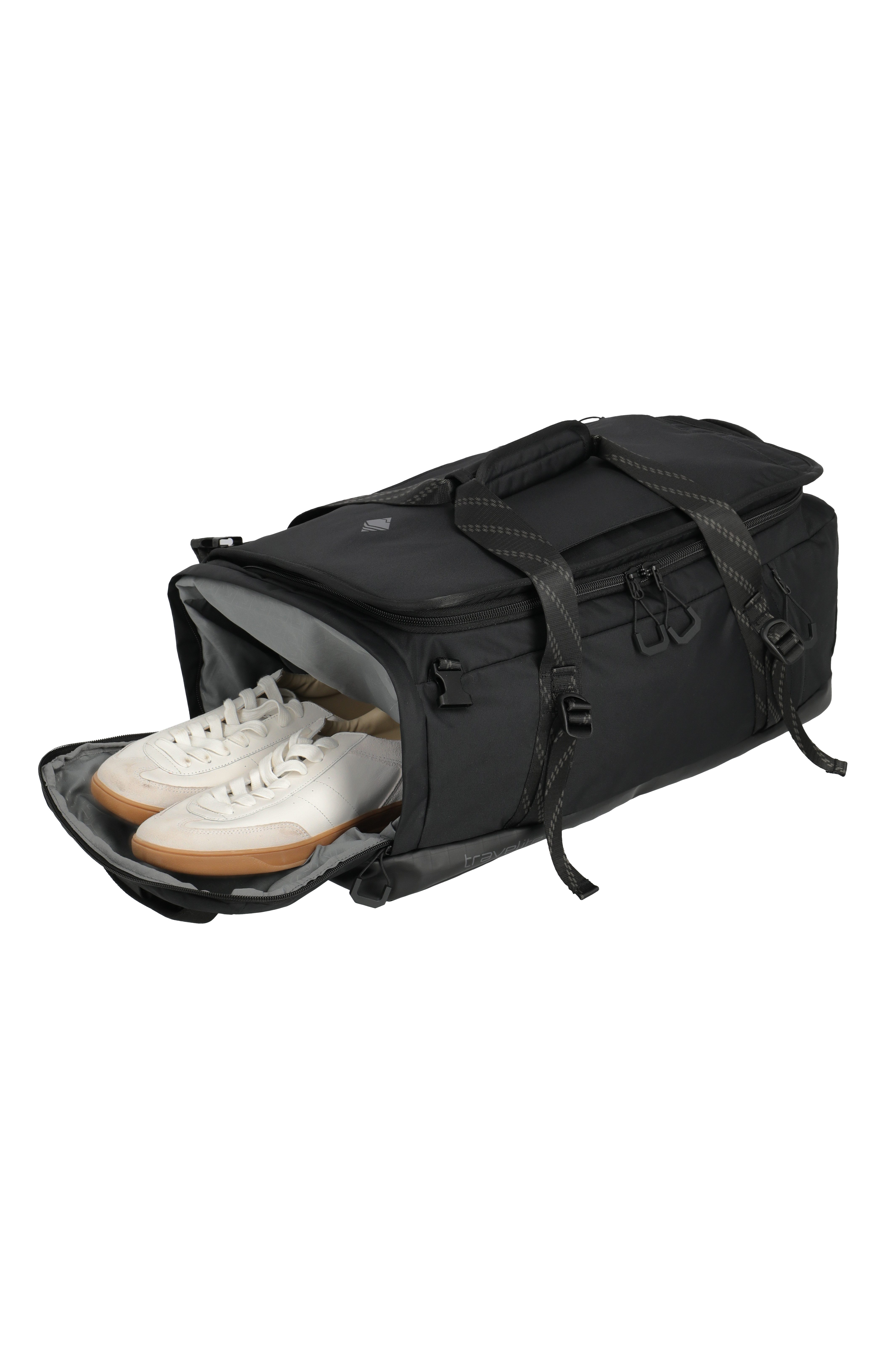 travelite Reisetasche VENTURE LINE Duffle Bag, aus robustem Nylon mit flexiblen Trageoptionen und Schuhfach – Bild 4 von 5